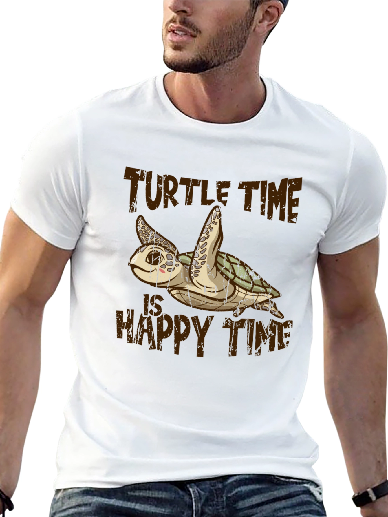 Turtle Time Happy Time Graphic Tee
