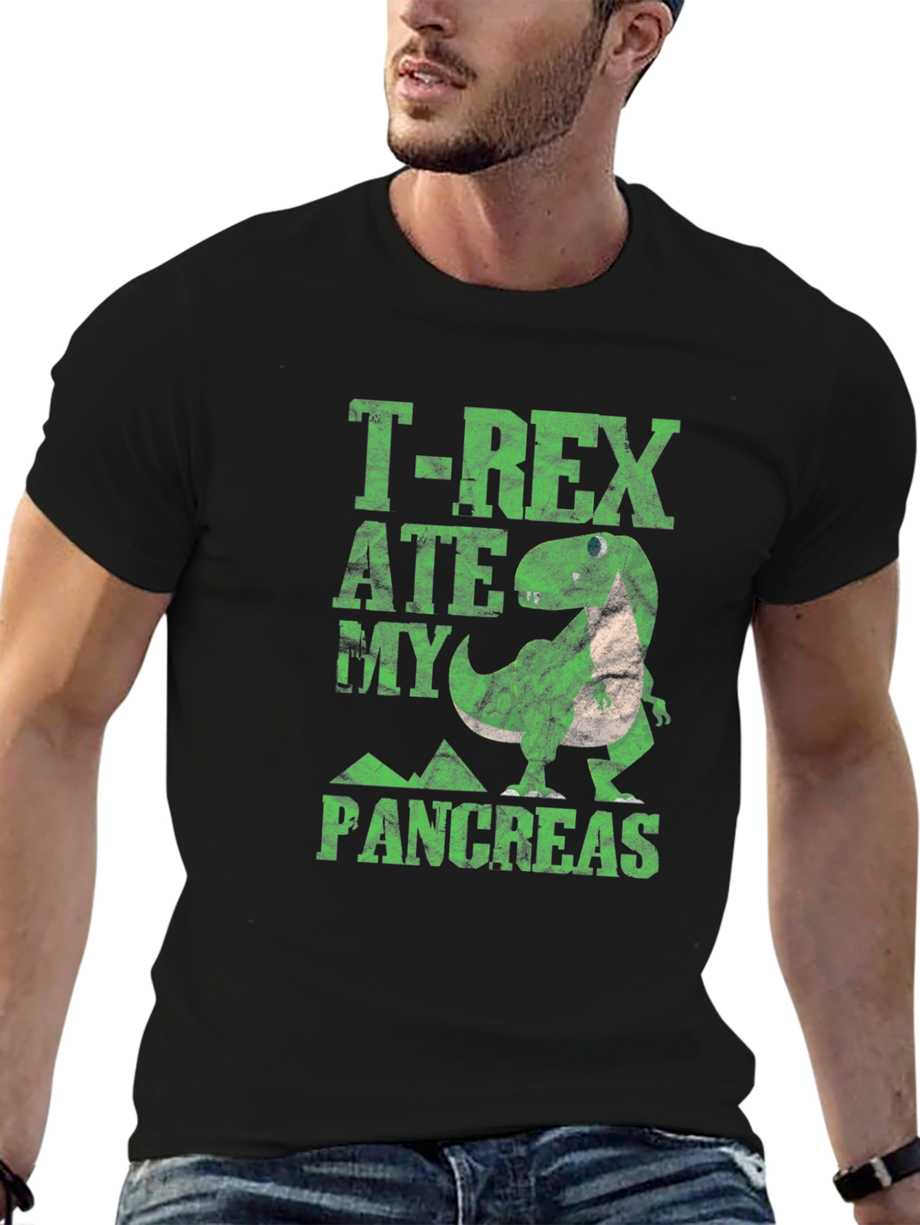 T-Rex Ate My Pancreas Graphic Tee