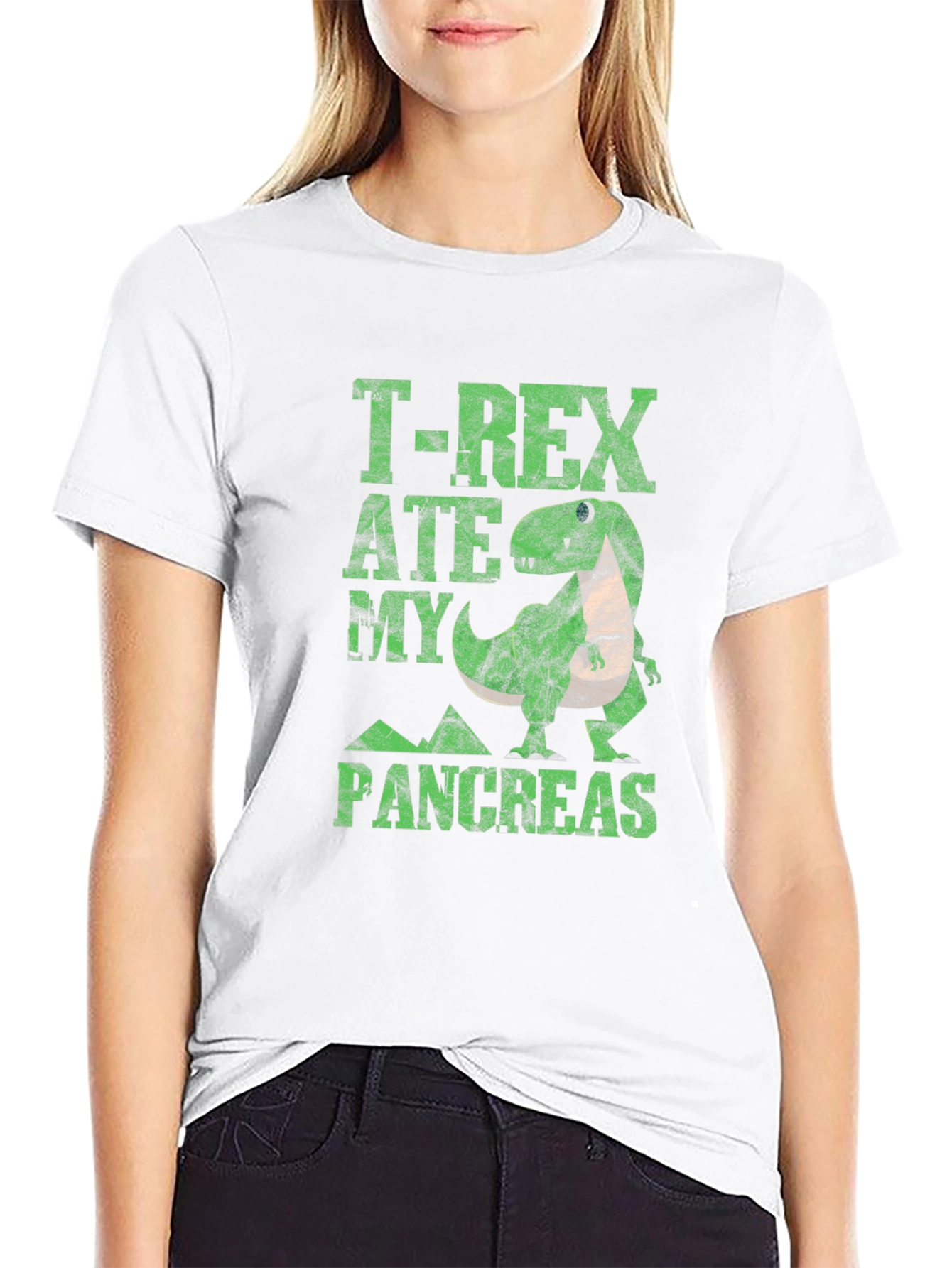 T-Rex Ate My Pancreas Graphic Tee