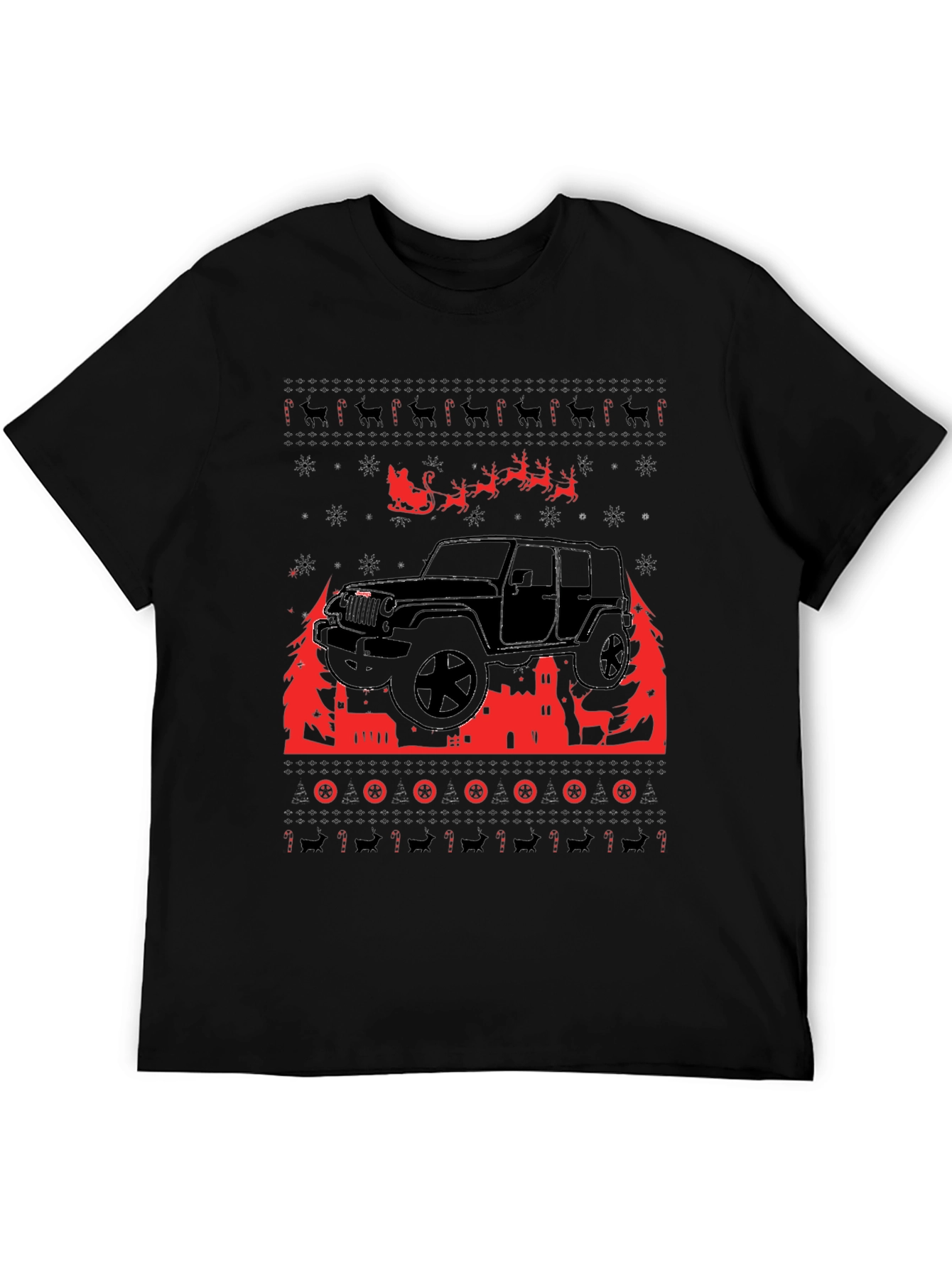 Festive 4x4 Christmas Sweater T-Shirt