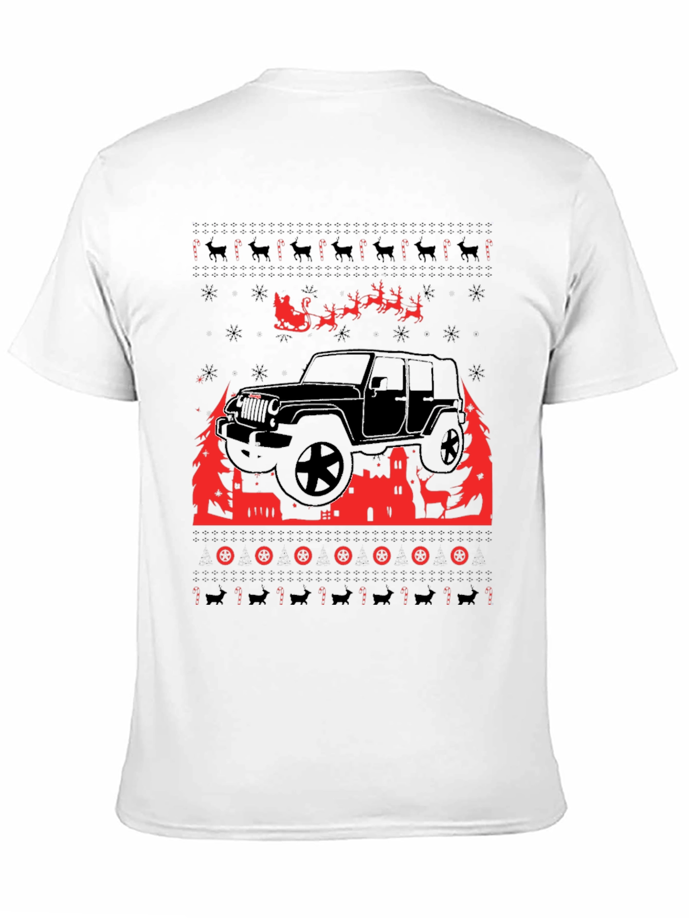 Festive 4x4 Christmas Sweater T-Shirt