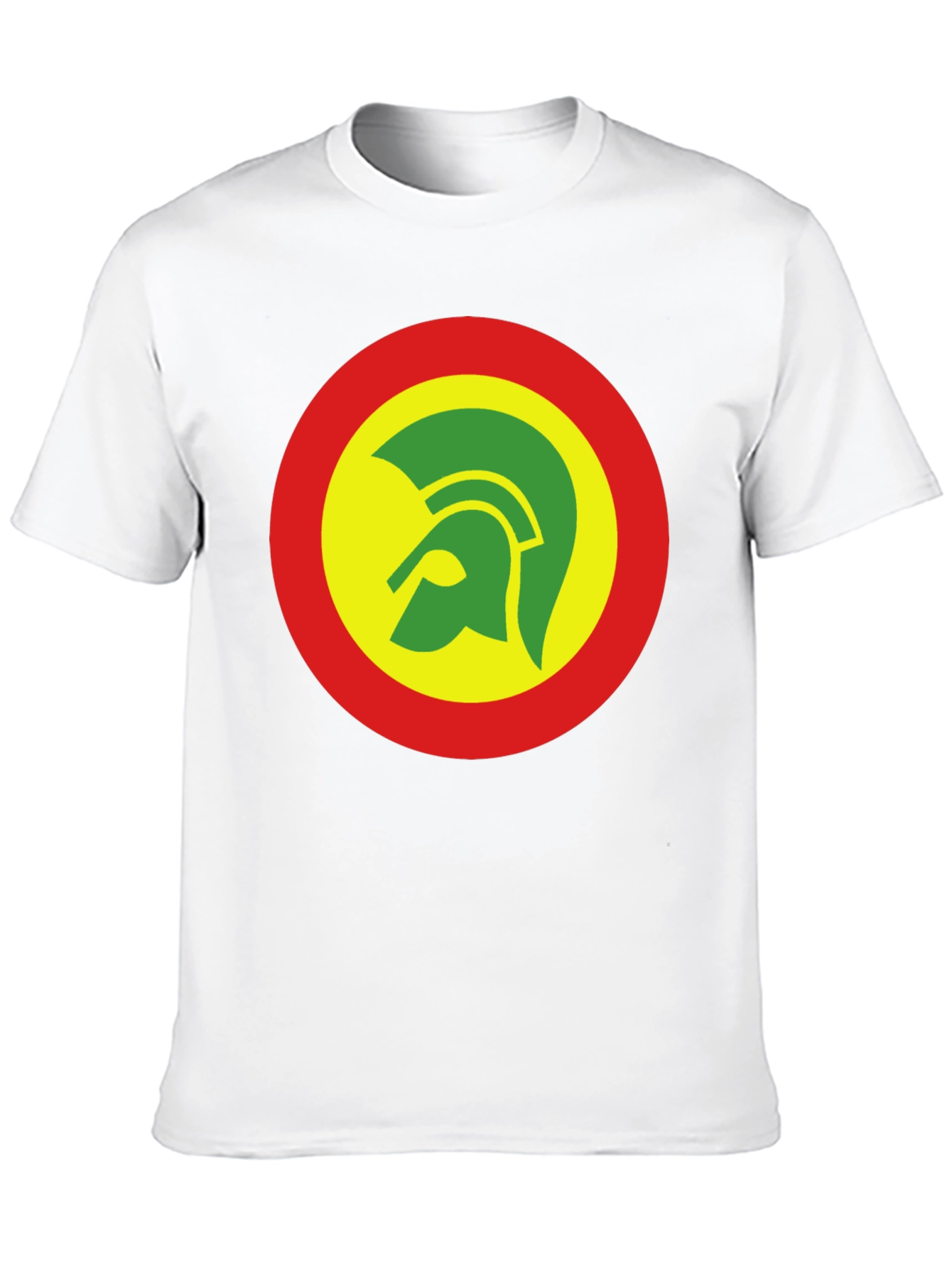 Rasta Trojan Helmet Graphic Tee - Black
