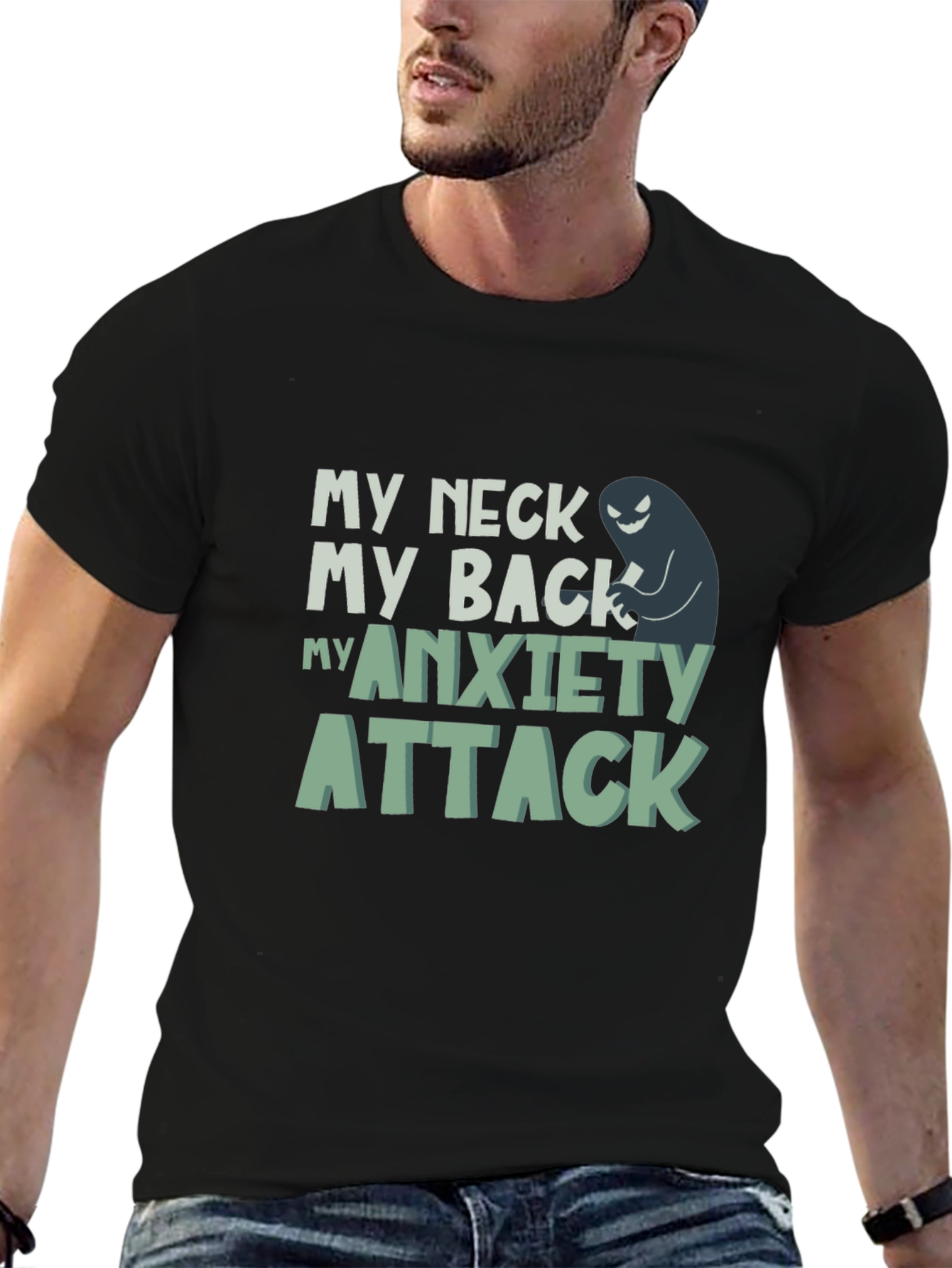My Neck My Back My Anxiety Attack Graphic Tee