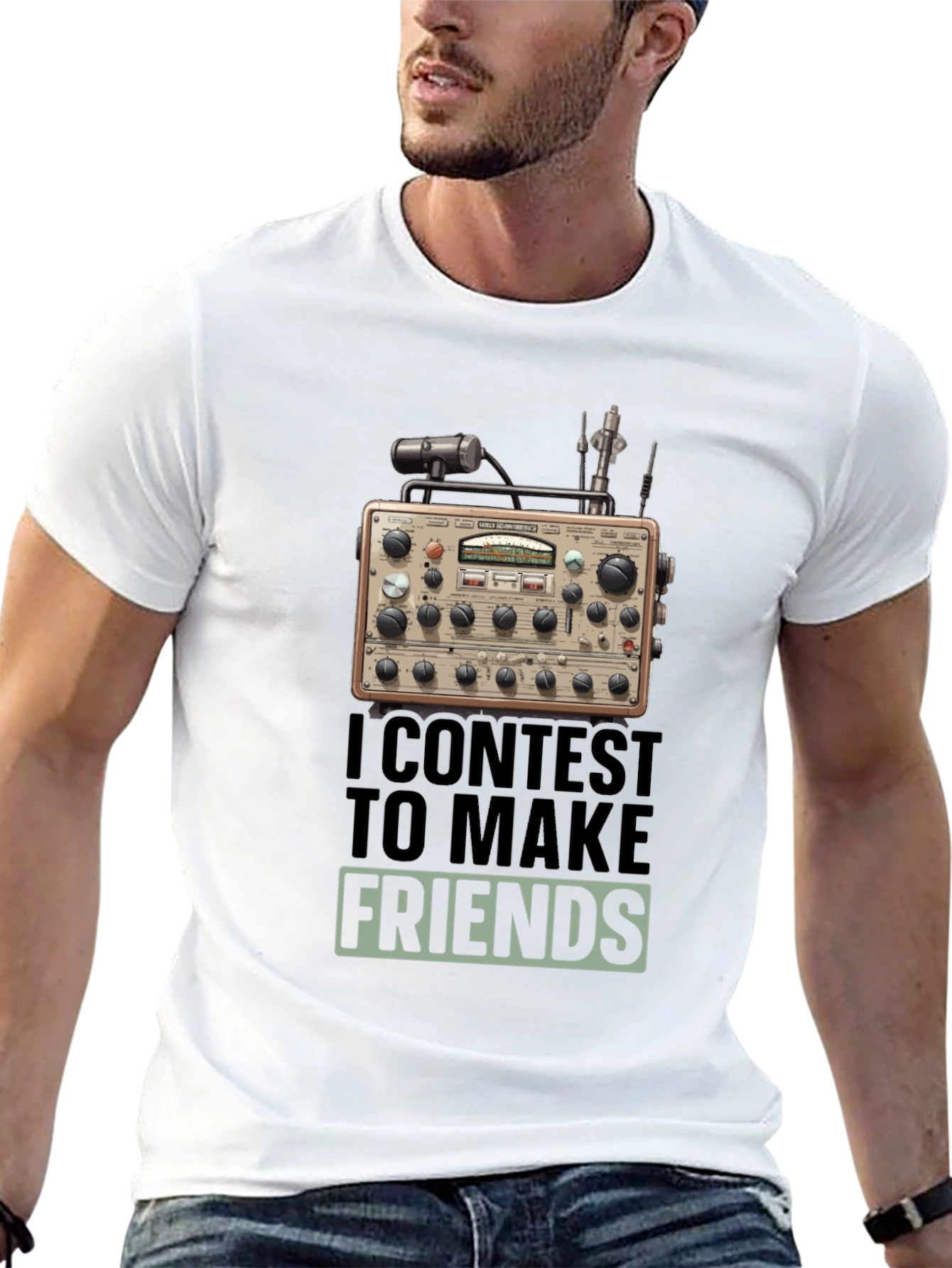 Ham Radio T-Shirt: I Contest to Make Friends