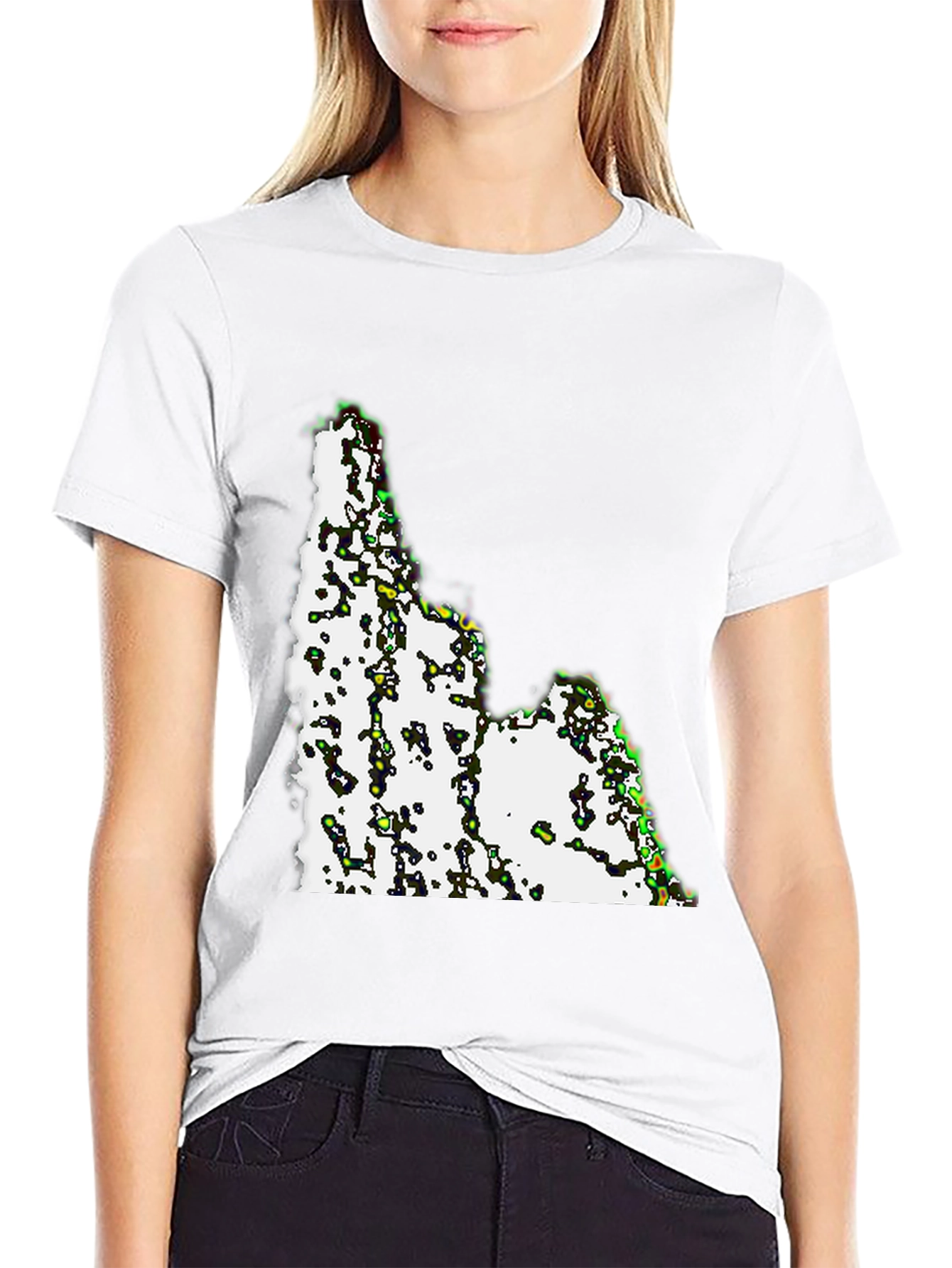 Idaho State Outline T-Shirt - Graphic Print Tee