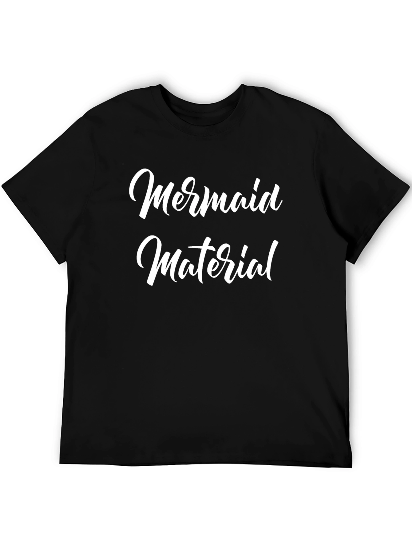 Mermaid Material Black T-Shirt