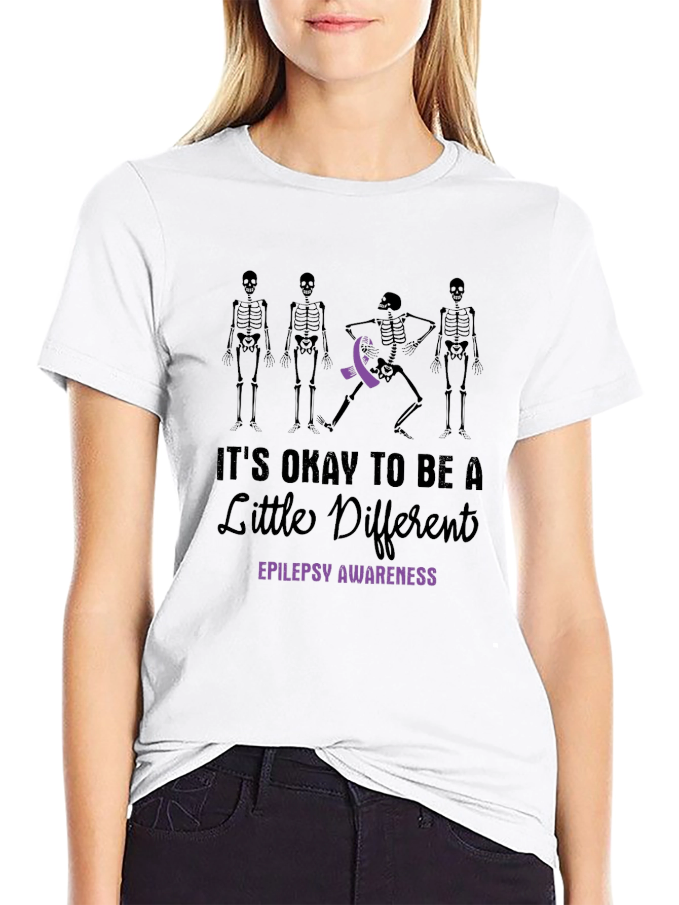 Epilepsy Awareness T-Shirt - Its Okay to Be Different