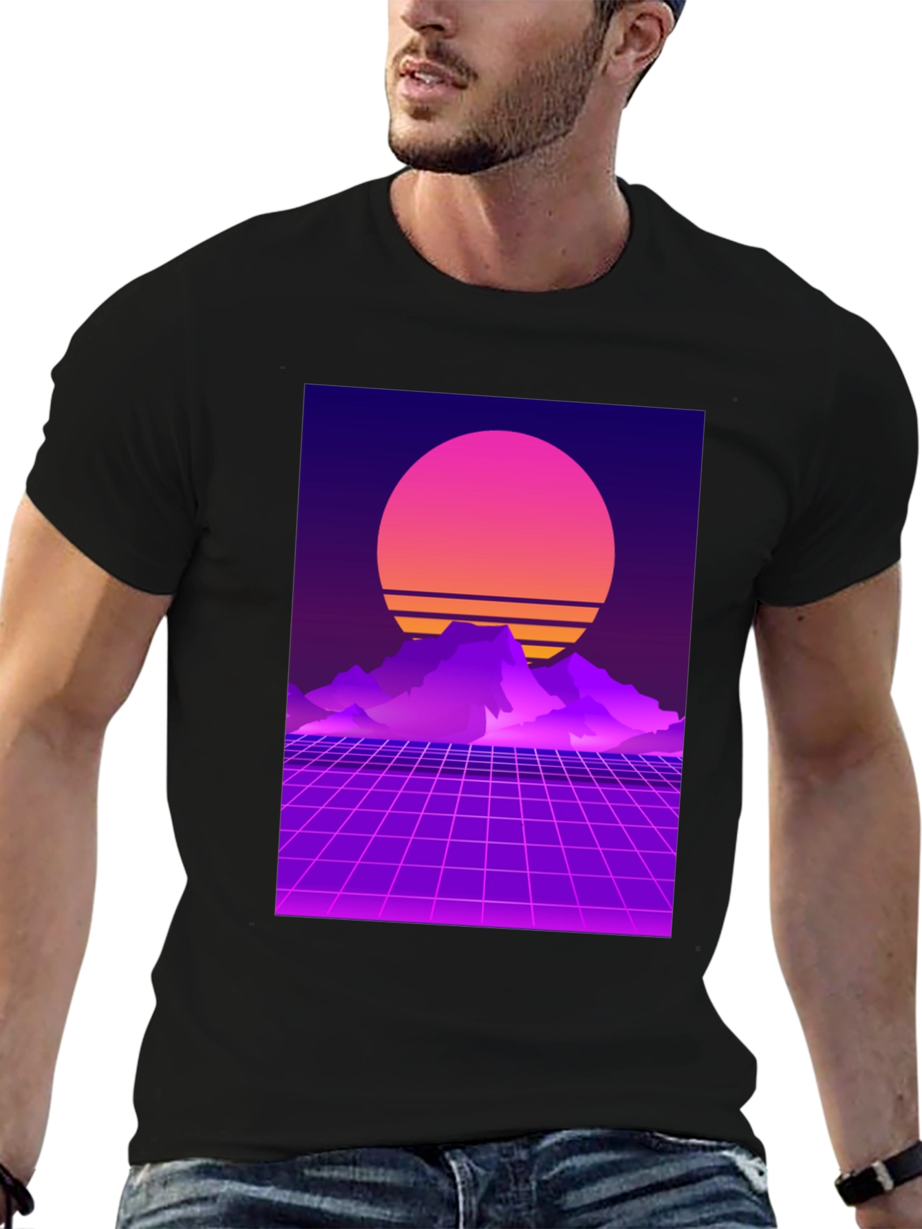 Retro Sunset Graphic T-Shirt