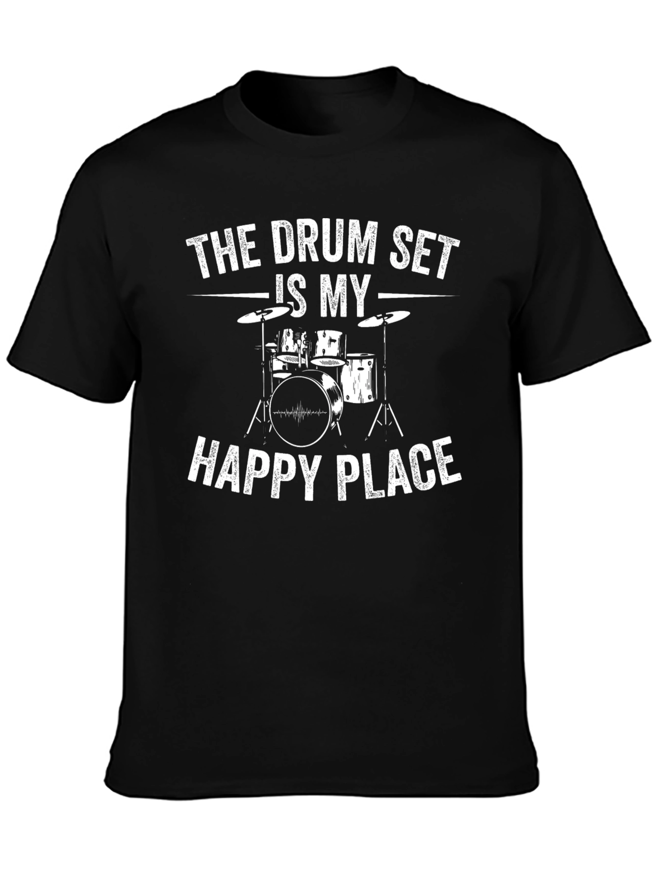 Drum Set is My Happy Place T-Shirt