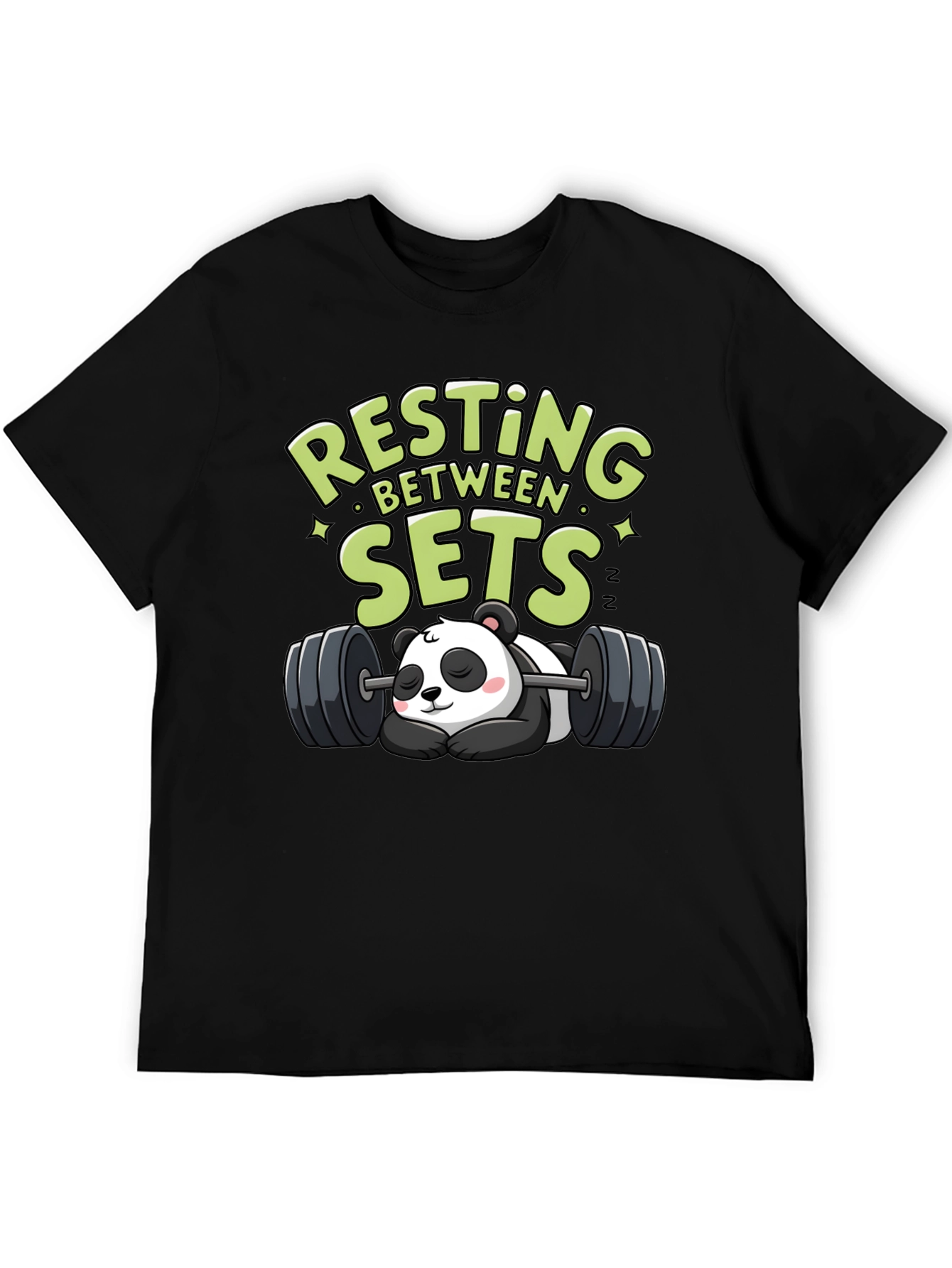 Resting Between Sets Panda Graphic Tee