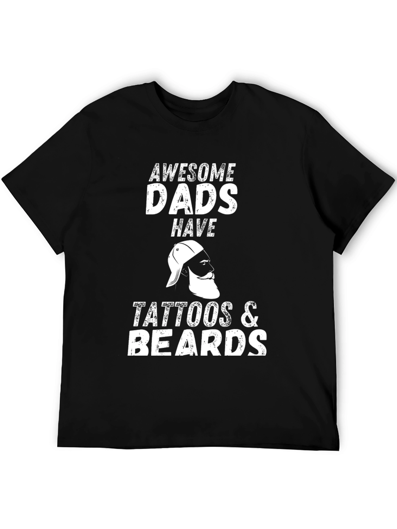 Awesome Dads Tattoos & Beards Graphic Tee