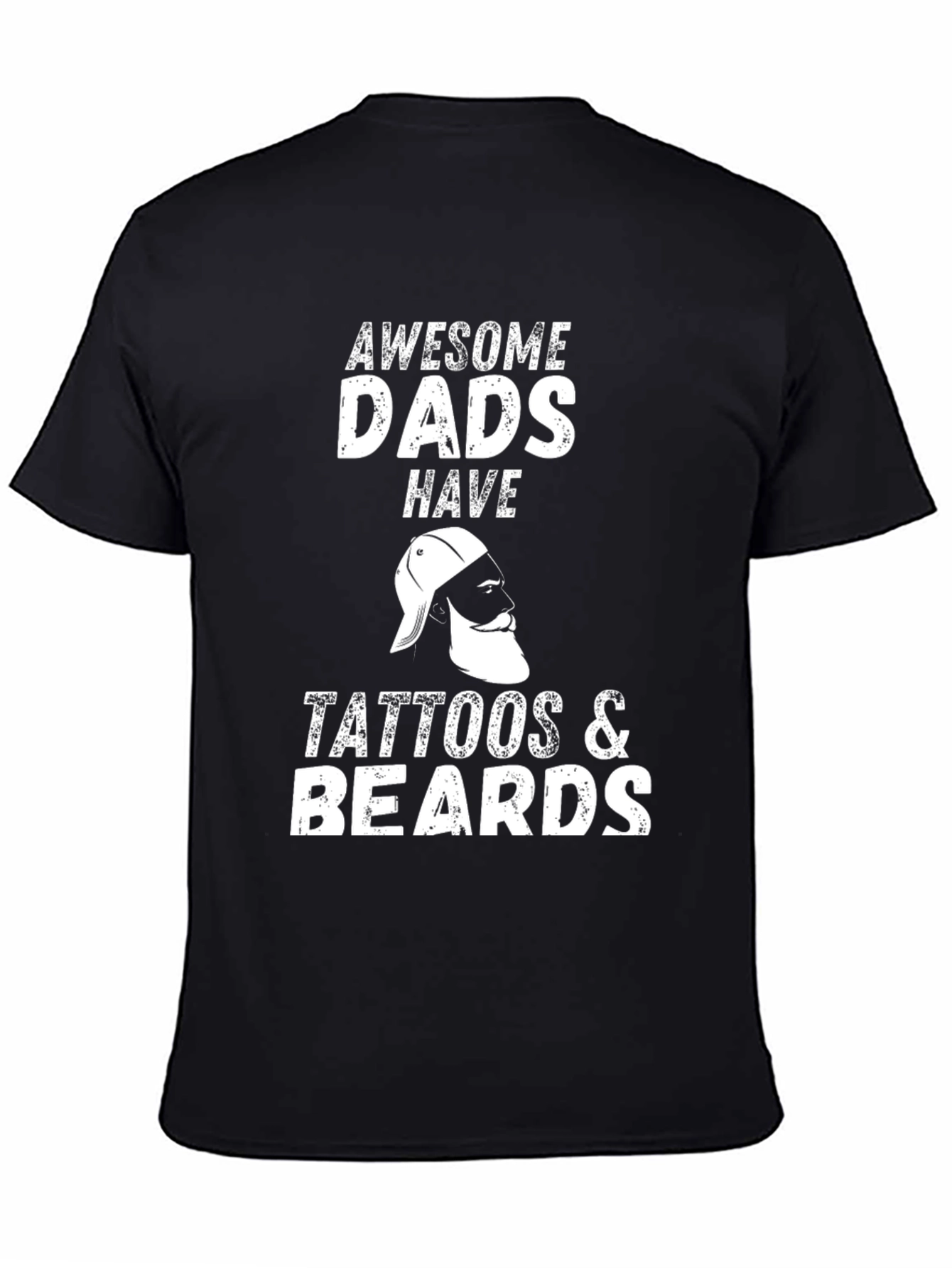 Awesome Dads Tattoos & Beards Graphic Tee