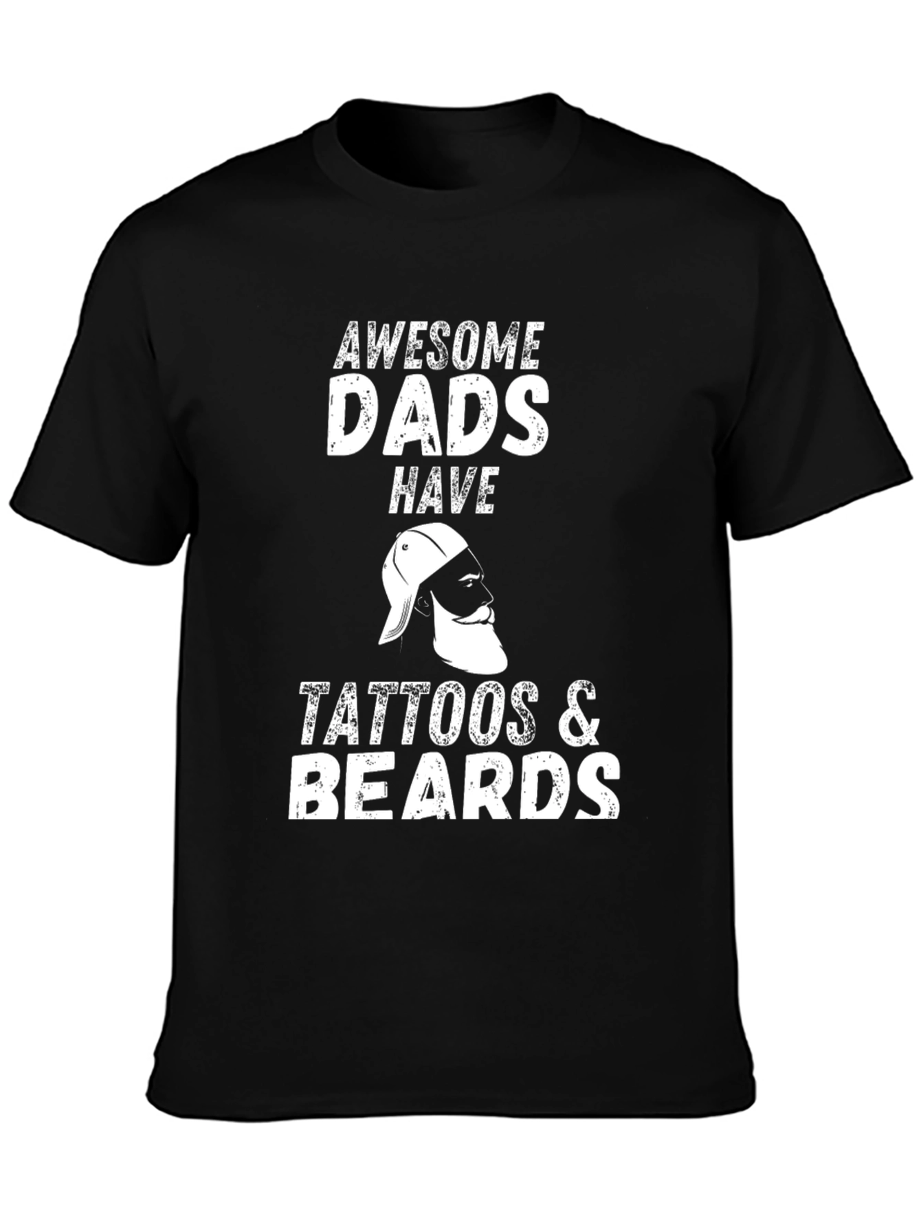 Awesome Dads Tattoos & Beards Graphic Tee