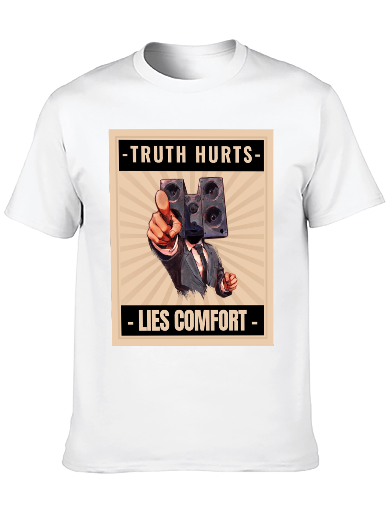 Truth Hurts Mens Graphic Tee - Speaker Head