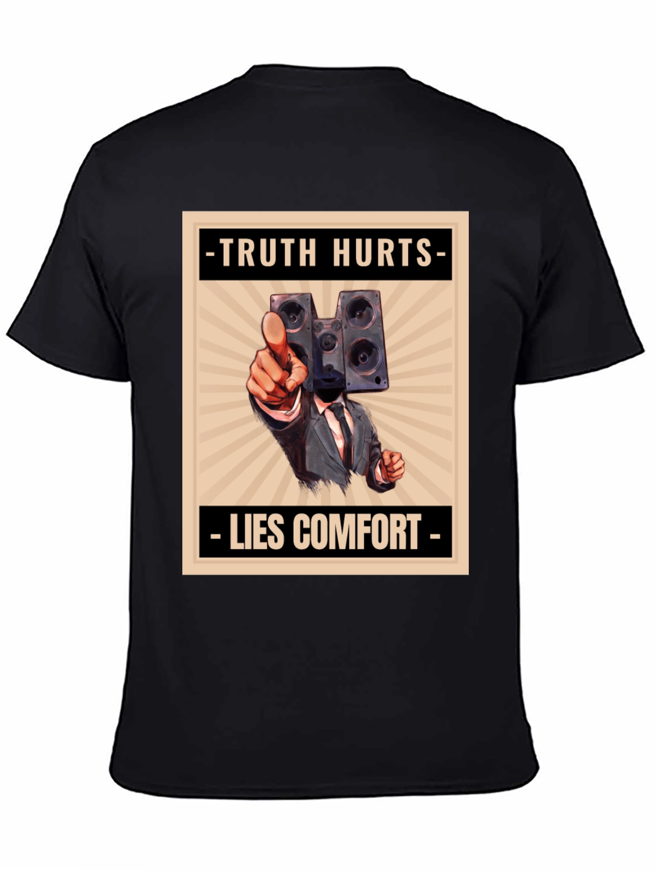 Truth Hurts Mens Graphic Tee - Speaker Head