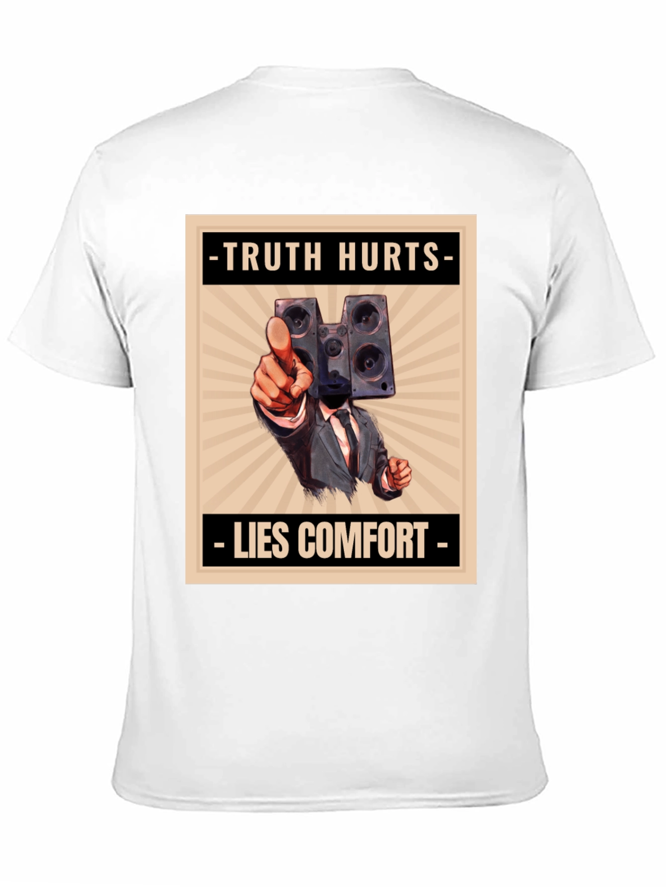 Truth Hurts Mens Graphic Tee - Speaker Head