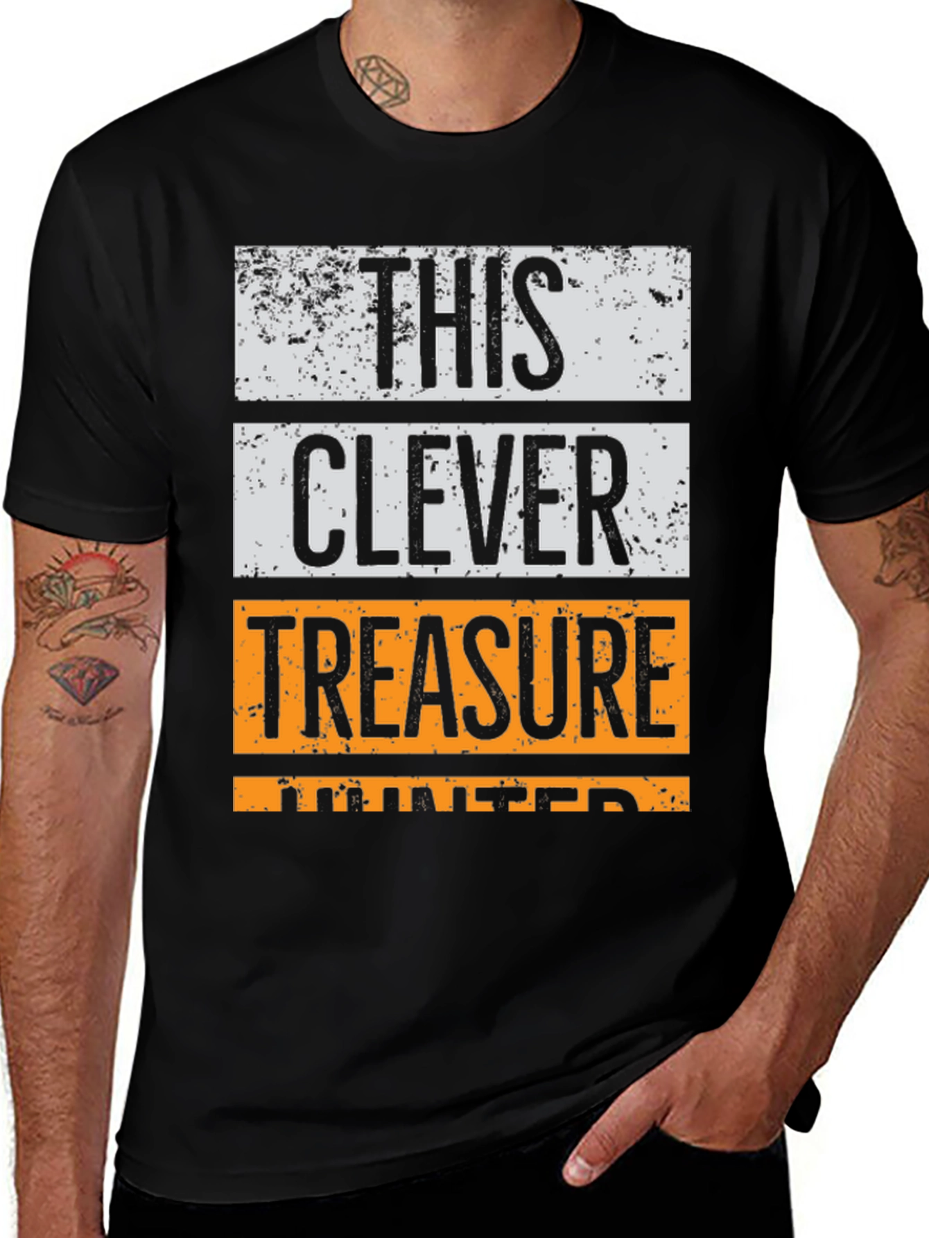 This Clever Treasure Hunter Black T-Shirt