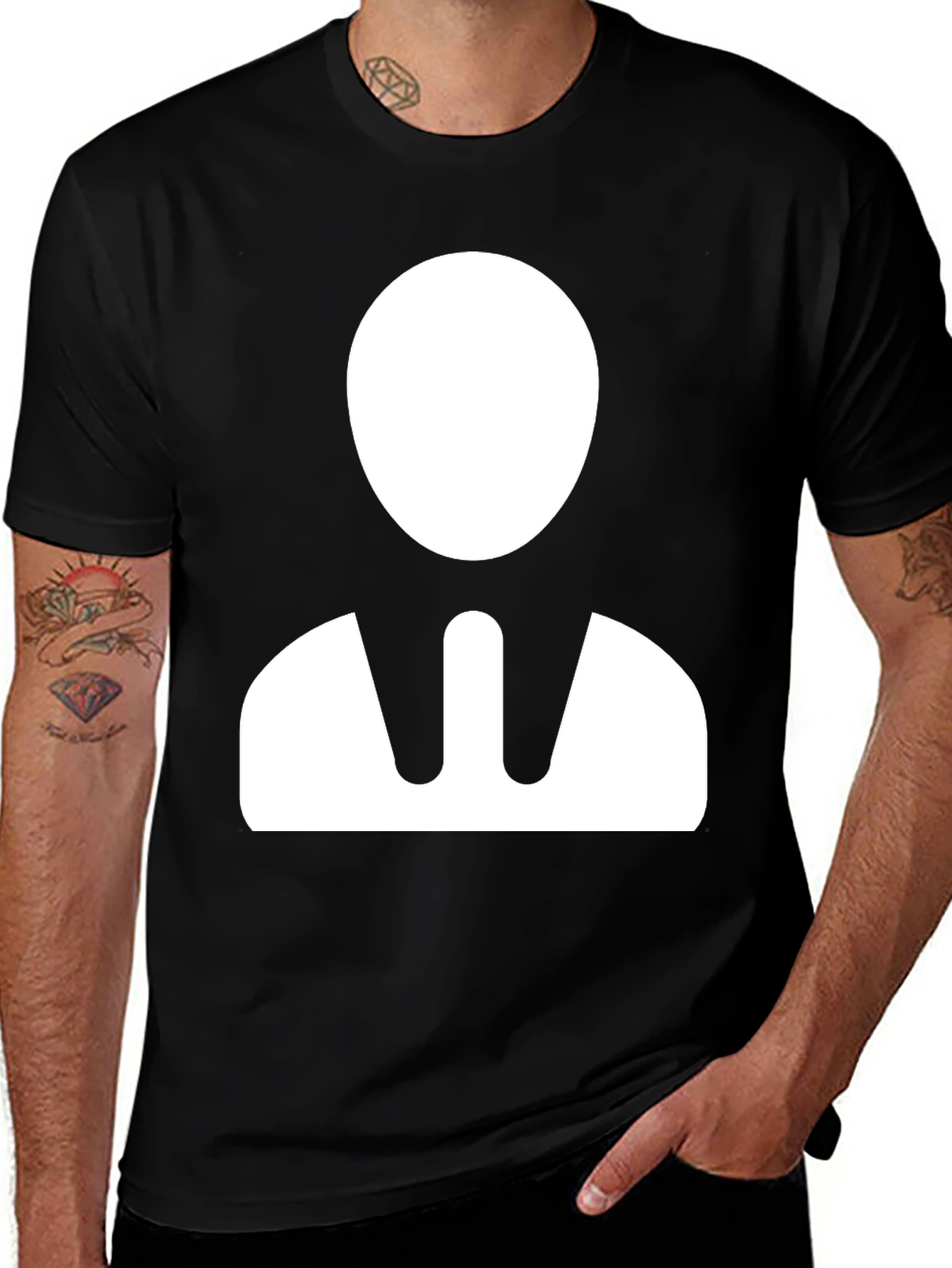 Minimalist Business Man Graphic T-Shirt