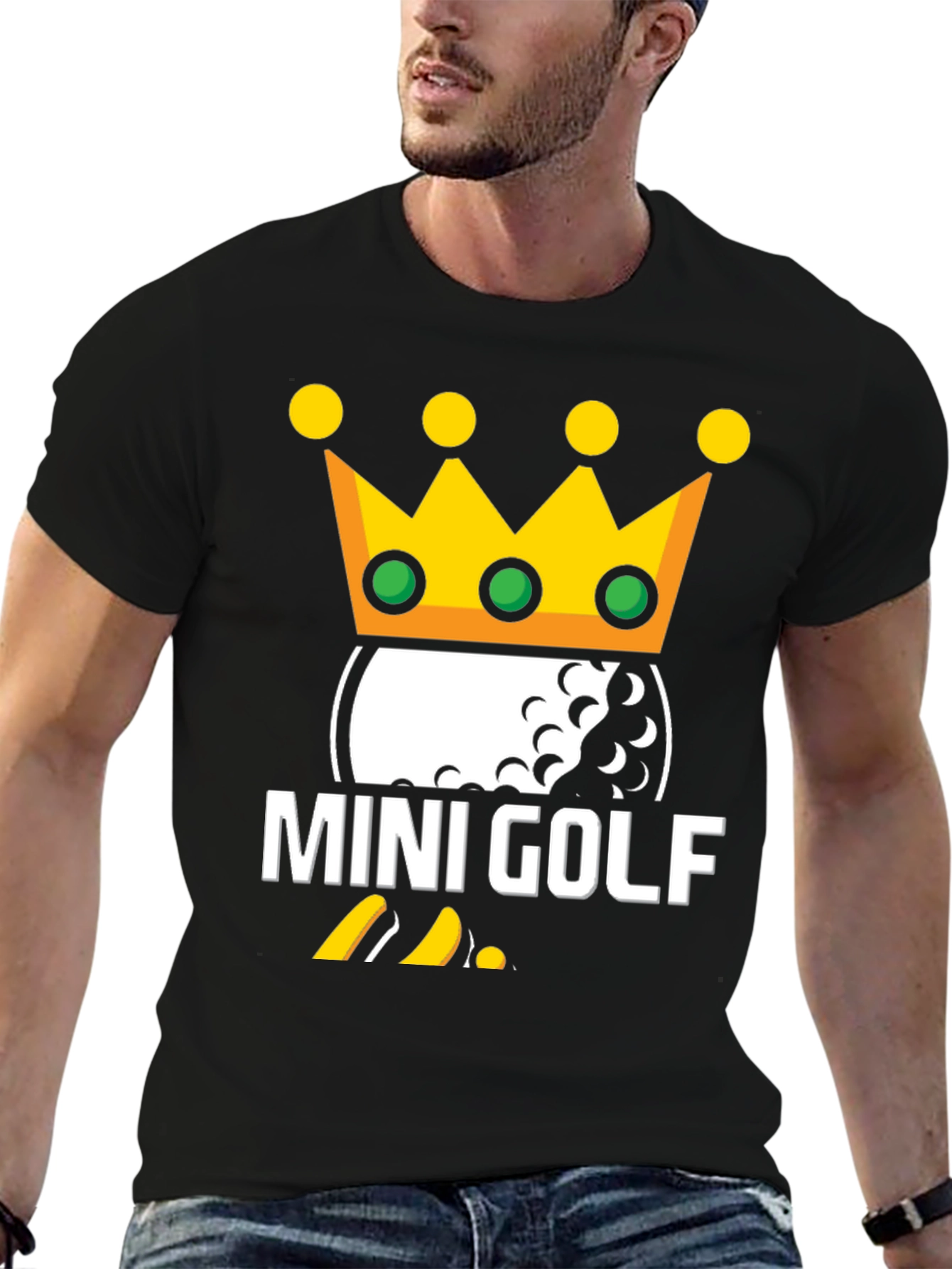 Mini Golf King T-Shirt | Novelty Golfing Tee