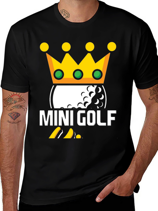 Mini Golf King T-Shirt | Novelty Golfing Tee