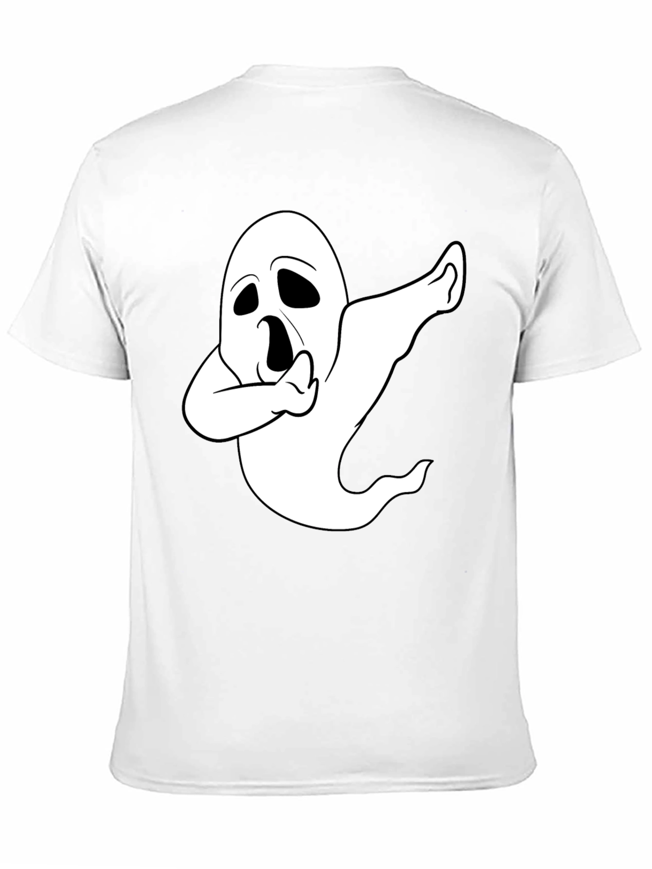 Dabbing Ghost Black T-Shirt Halloween Spooky Humor