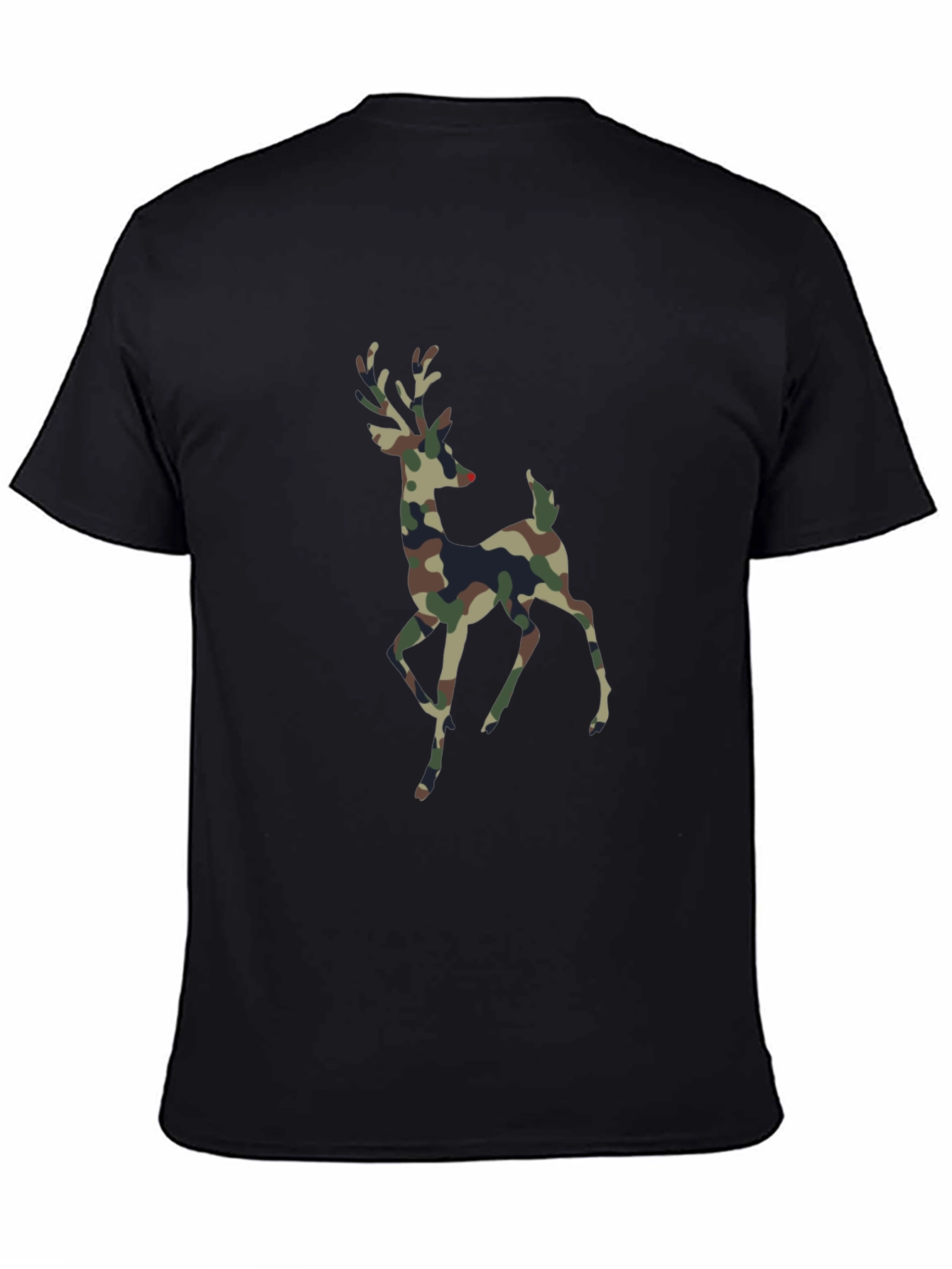Camouflage Deer Graphic T-Shirt - Stylish Mens Tee