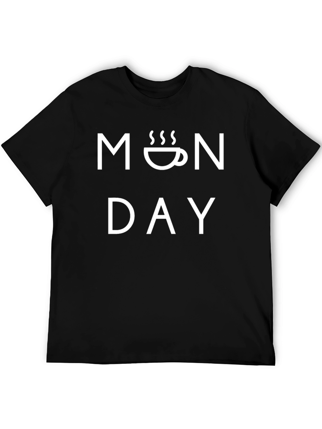 Monday Coffee T-Shirt - Mens Black Graphic Tee