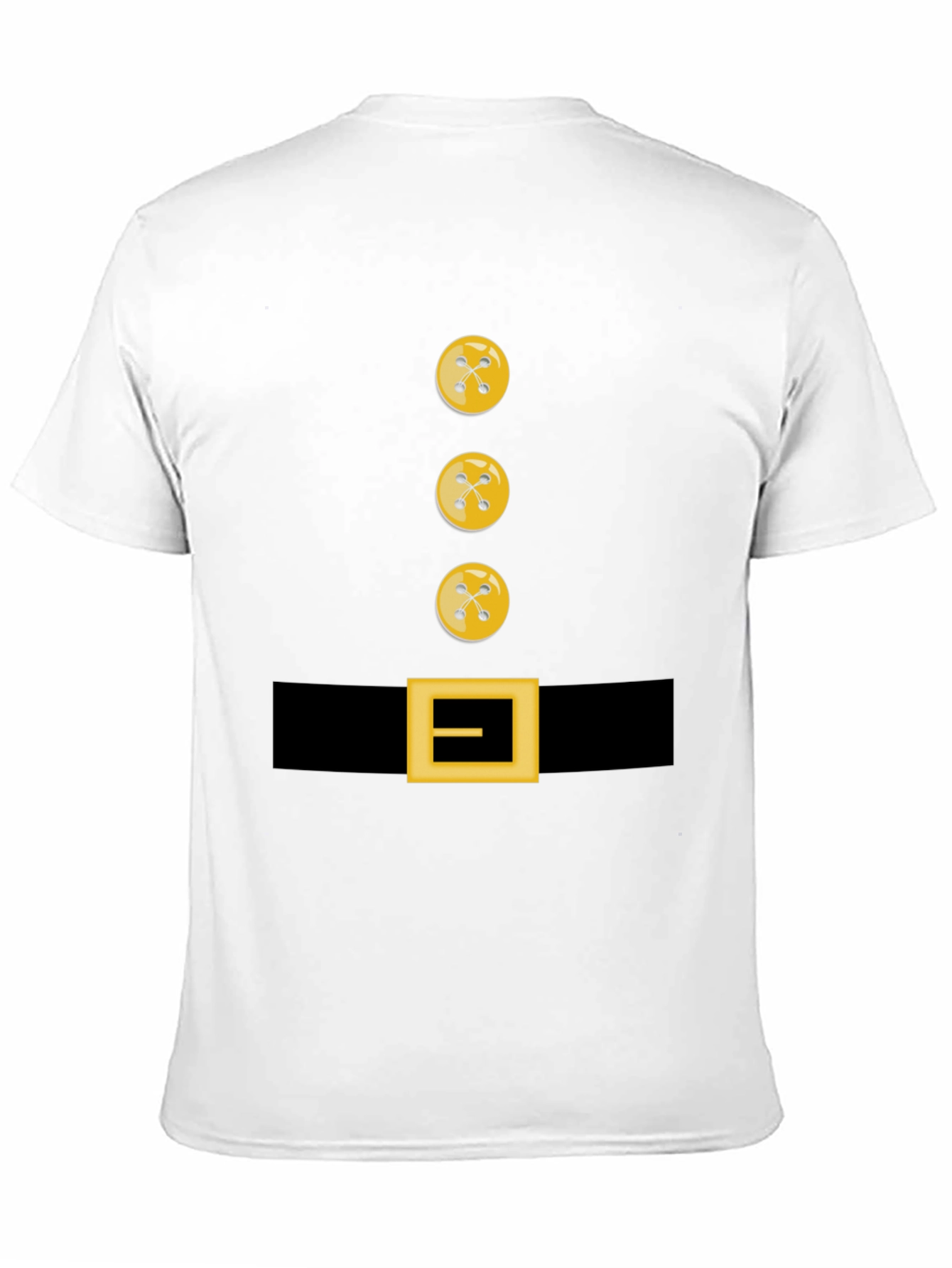 Novelty Button and Belt Graphic T-Shirt