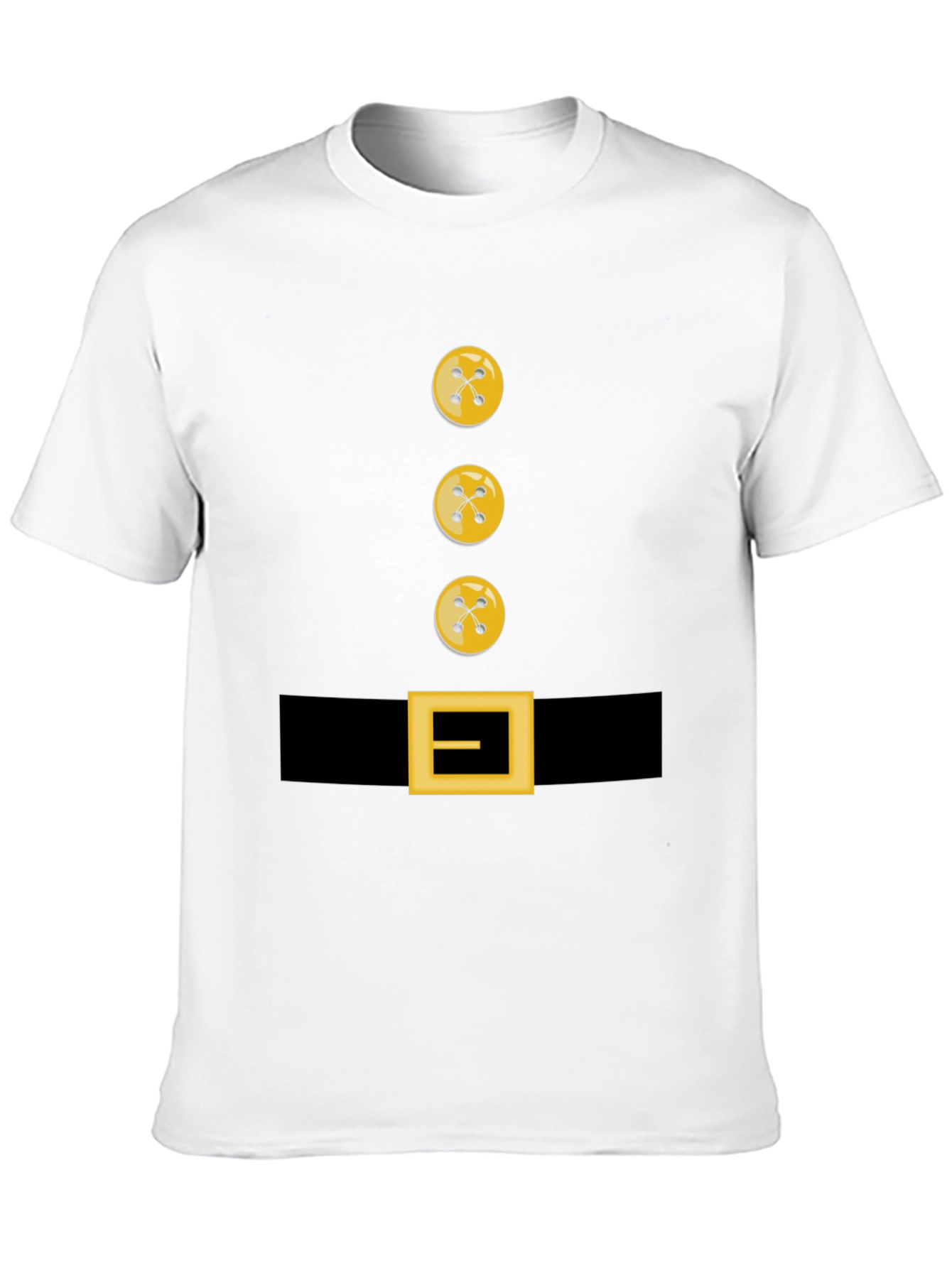Novelty Button and Belt Graphic T-Shirt