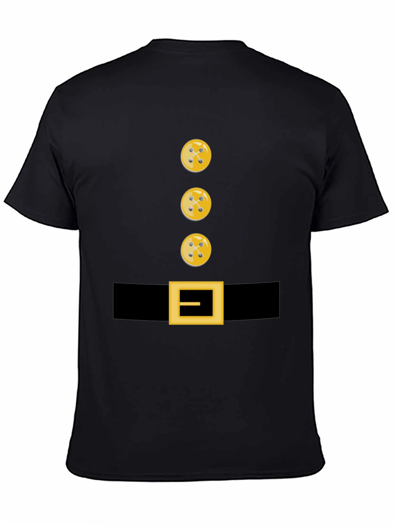 Novelty Button and Belt Graphic T-Shirt
