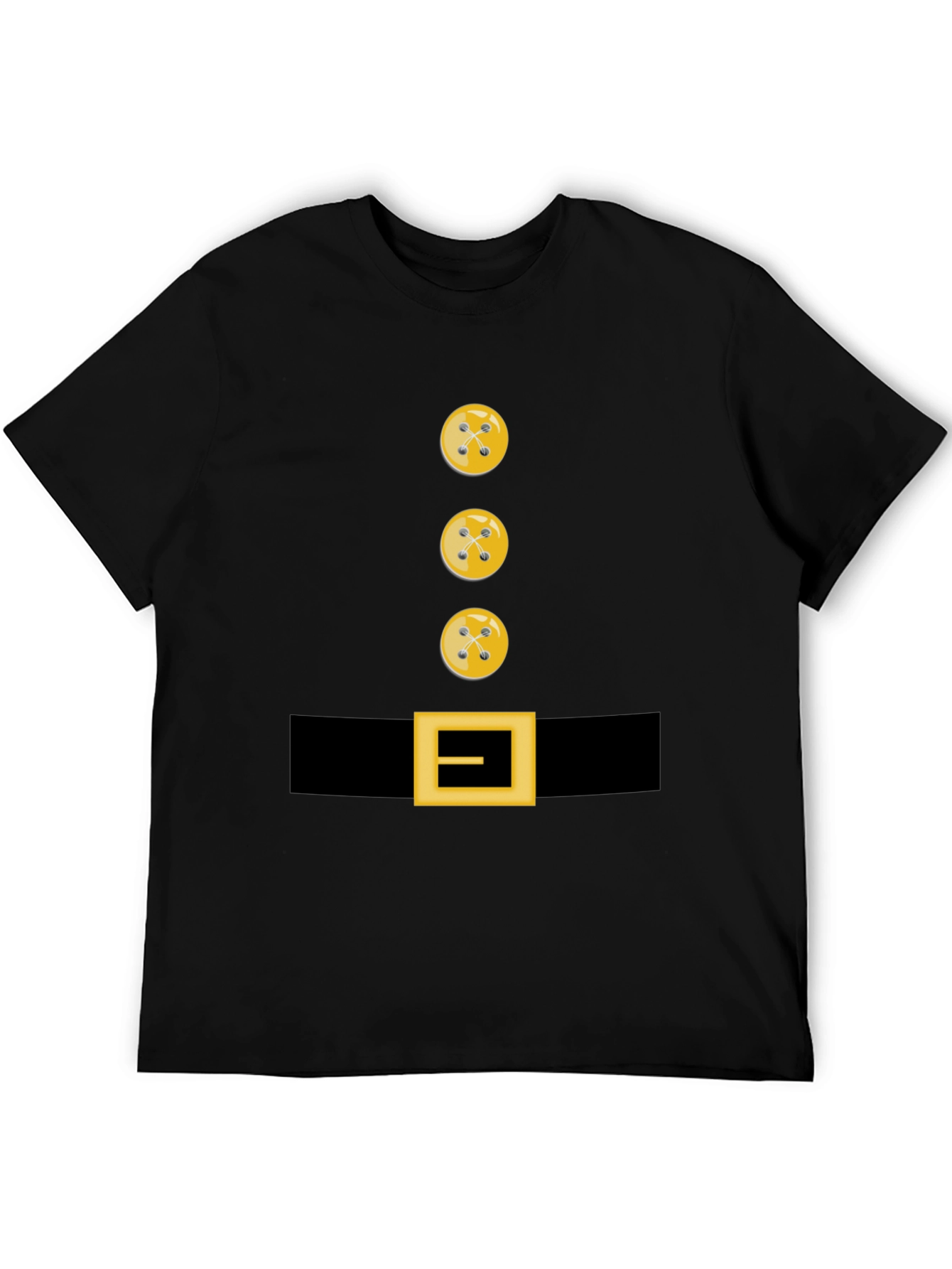 Novelty Button and Belt Graphic T-Shirt