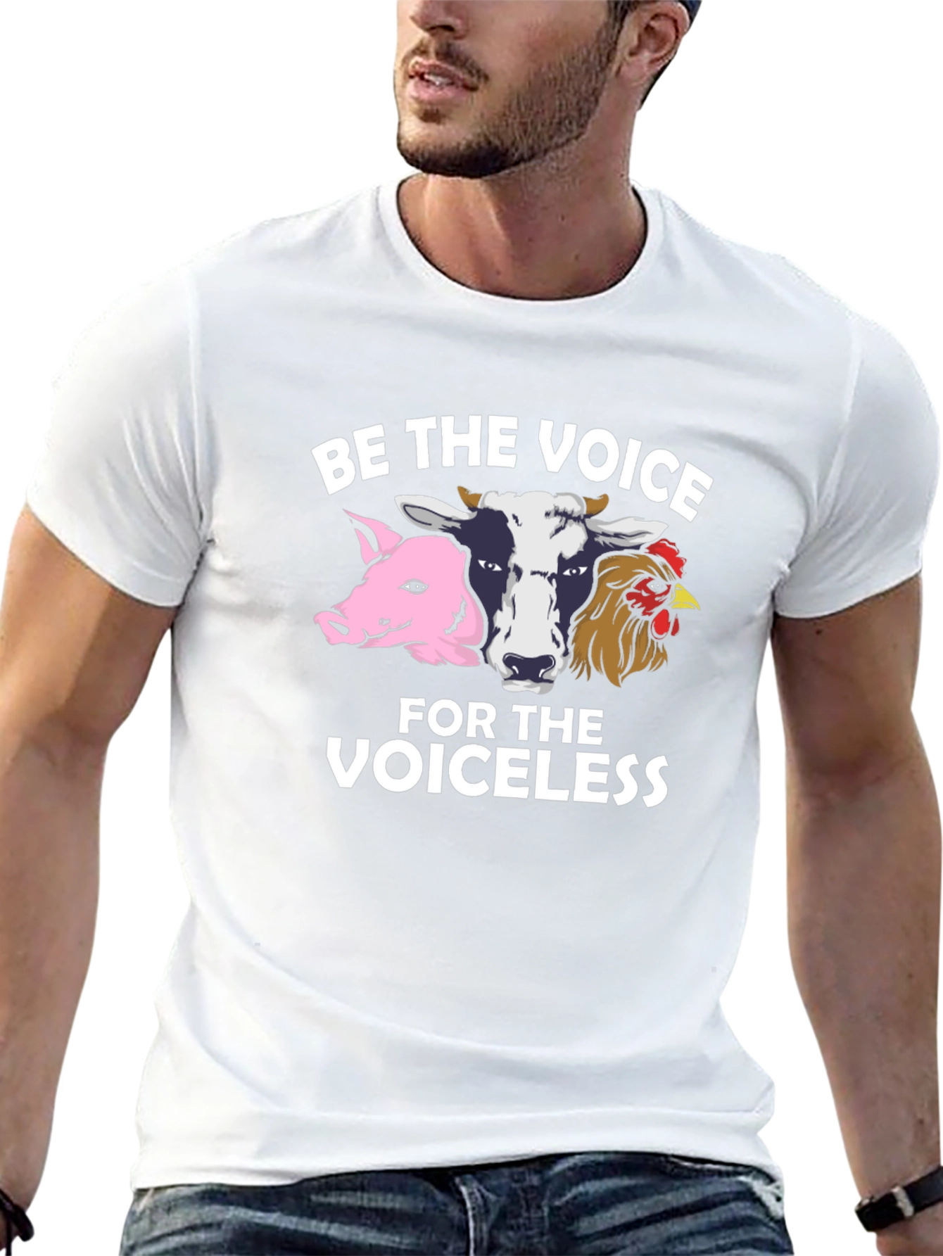 Be the Voice T-Shirt - Animal Rights Vegan Tee