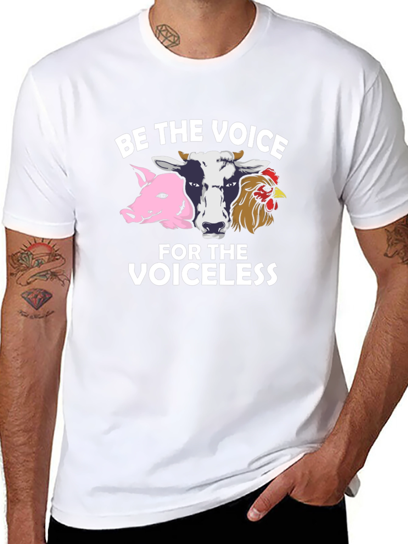 Be the Voice T-Shirt - Animal Rights Vegan Tee