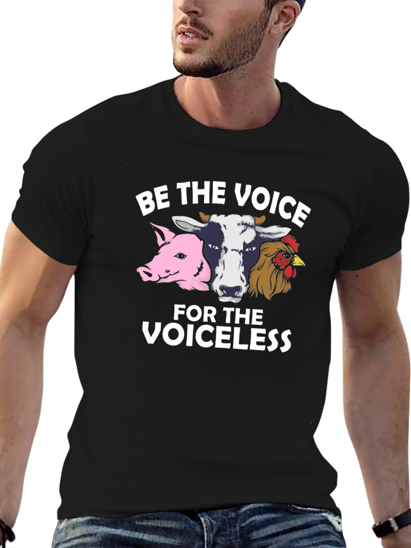 Be the Voice T-Shirt - Animal Rights Vegan Tee