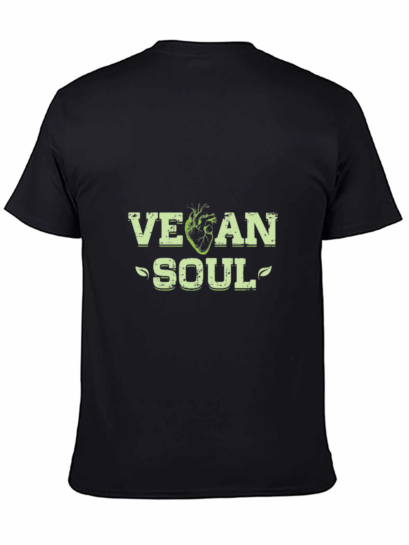 Vegan Soul Graphic Tee - Black