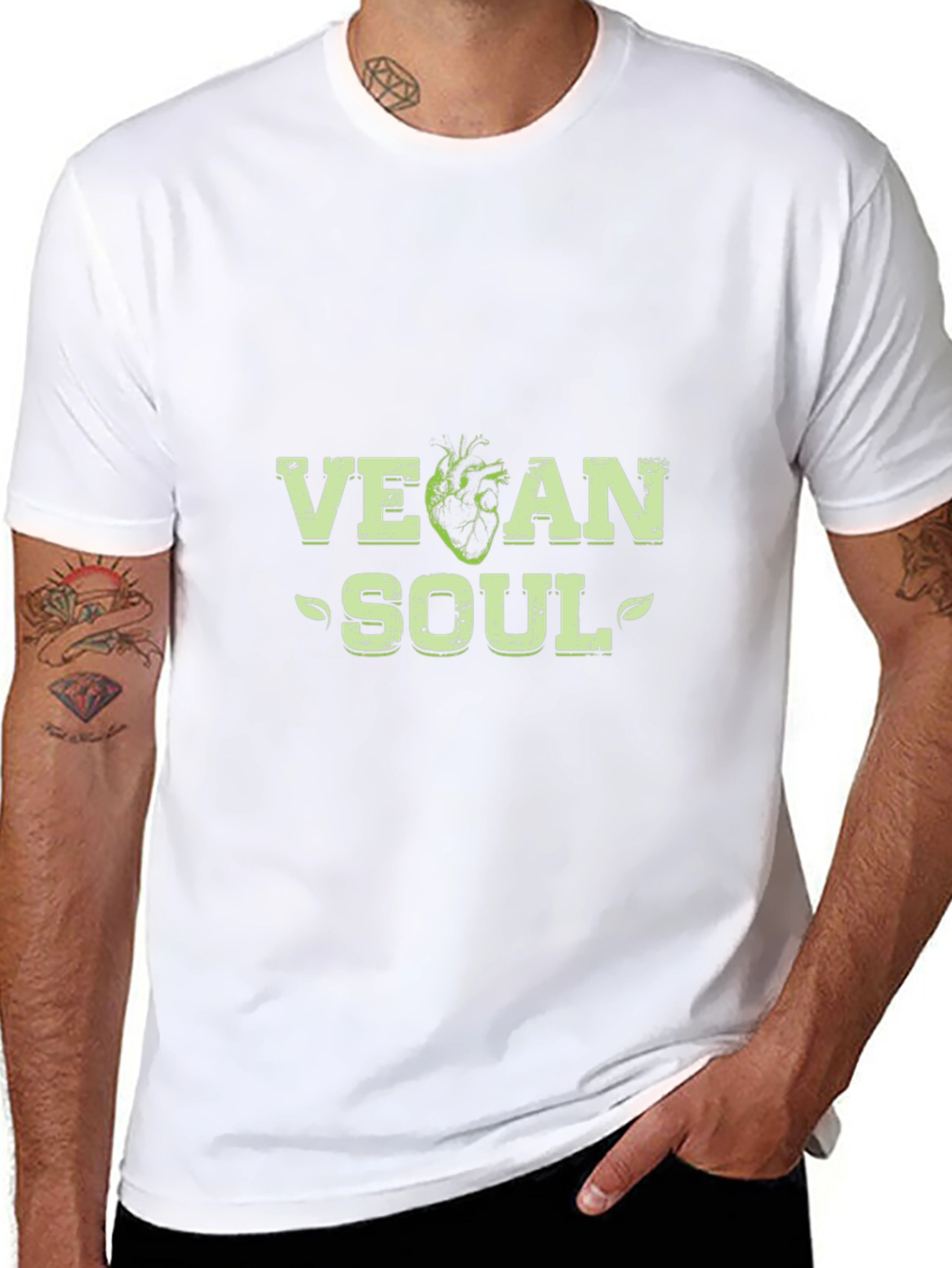 Vegan Soul Graphic Tee - Black