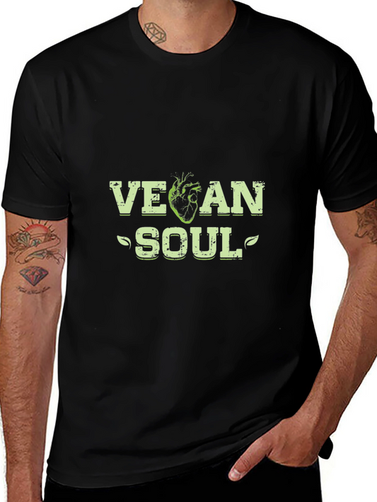 Vegan Soul Graphic Tee - Black
