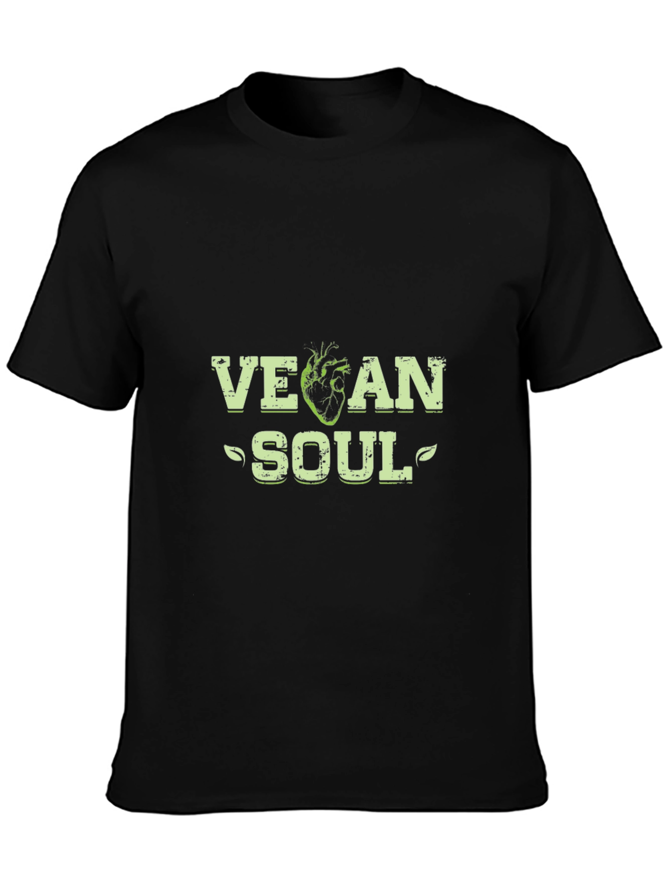 Vegan Soul Graphic Tee - Black