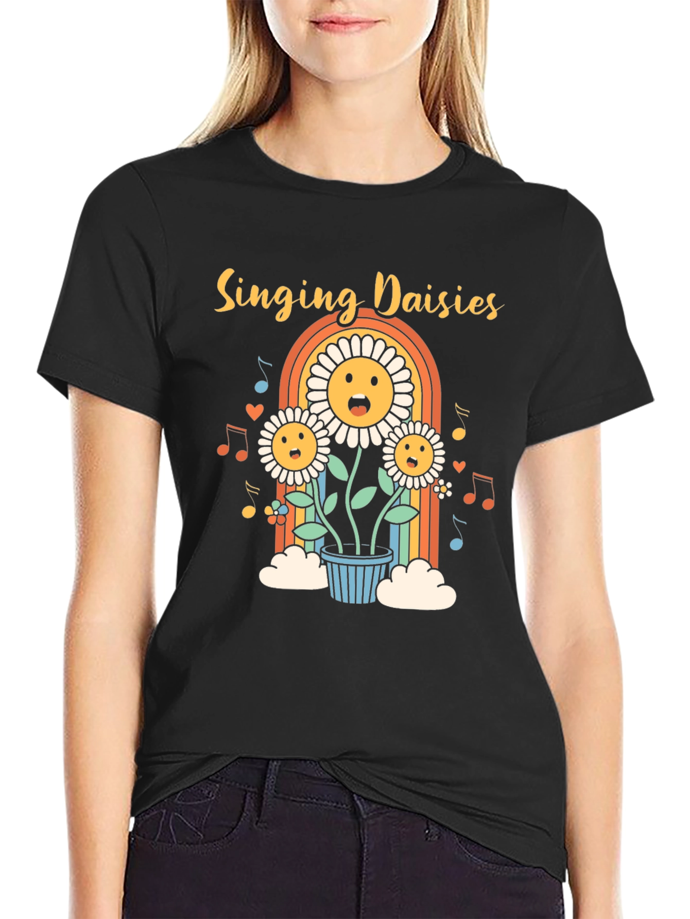 Singing Daisies Graphic Tee