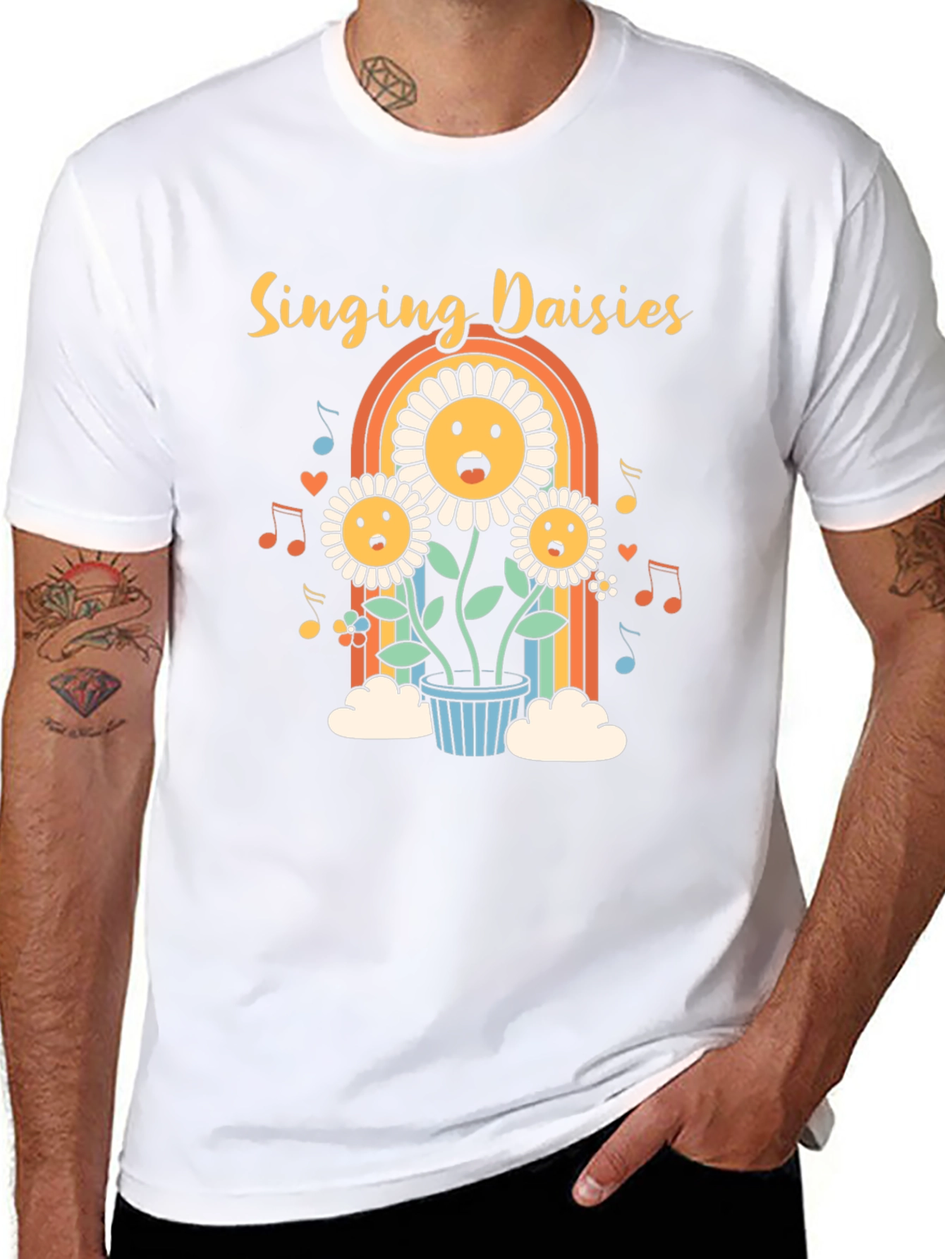Singing Daisies Graphic Tee