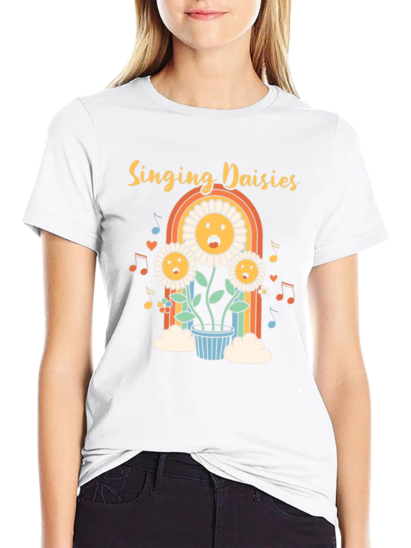 Singing Daisies Graphic Tee