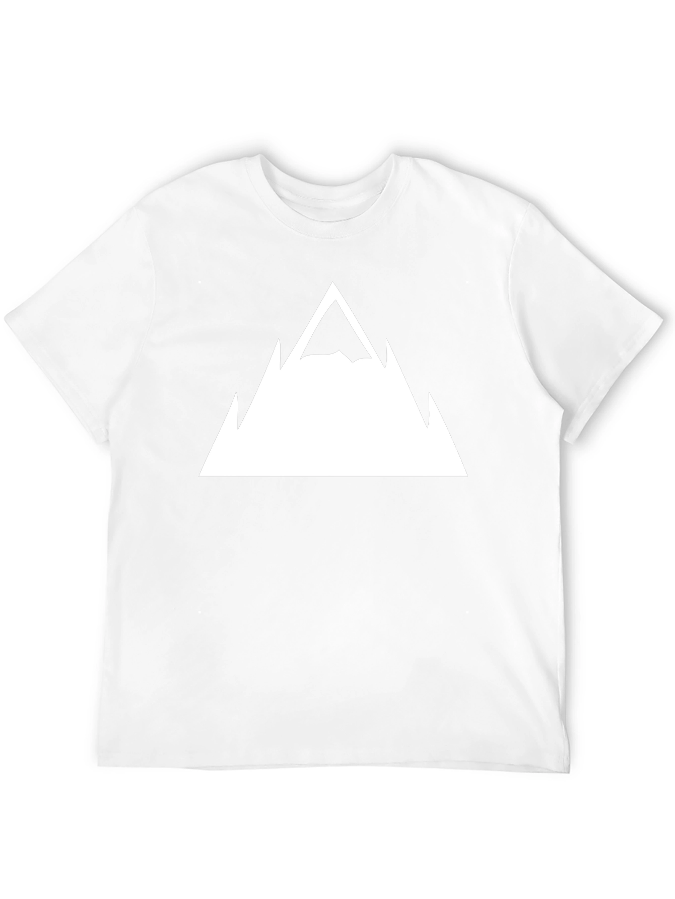 Mountain Peak Graphic Tee - Black Cotton T-Shirt