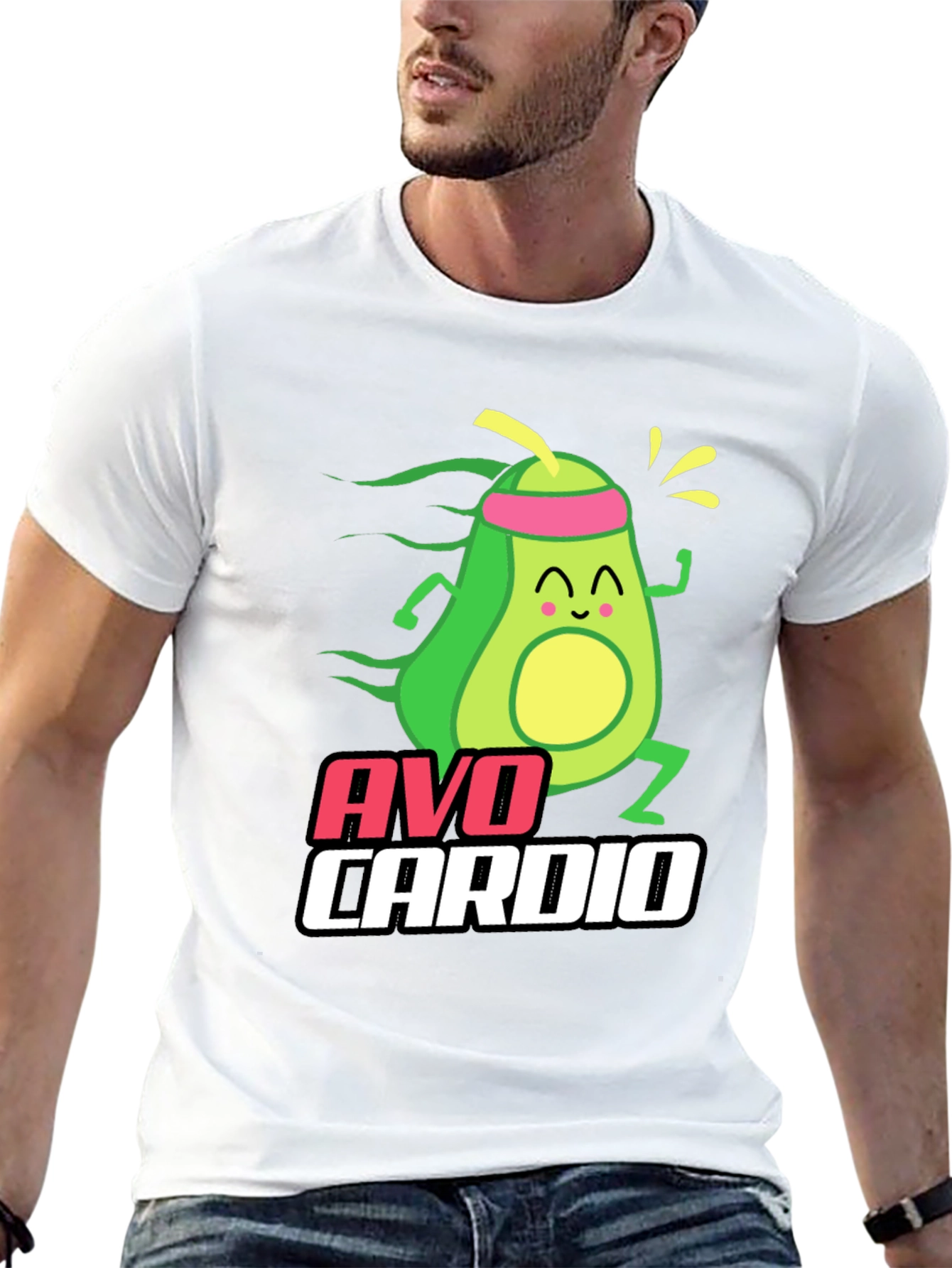 Avo Cardio T-Shirt: Avocado Fitness Fun!