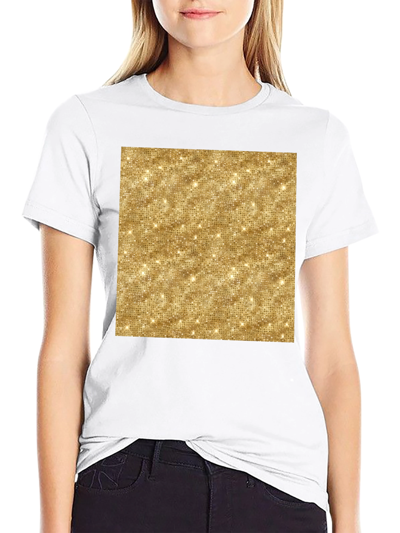 Sparkle Gold Pattern T-Shirt