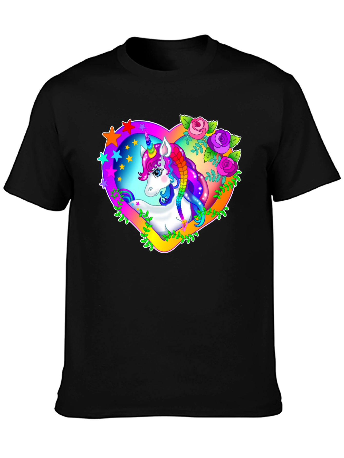 Unicorn Heart Graphic T-Shirt