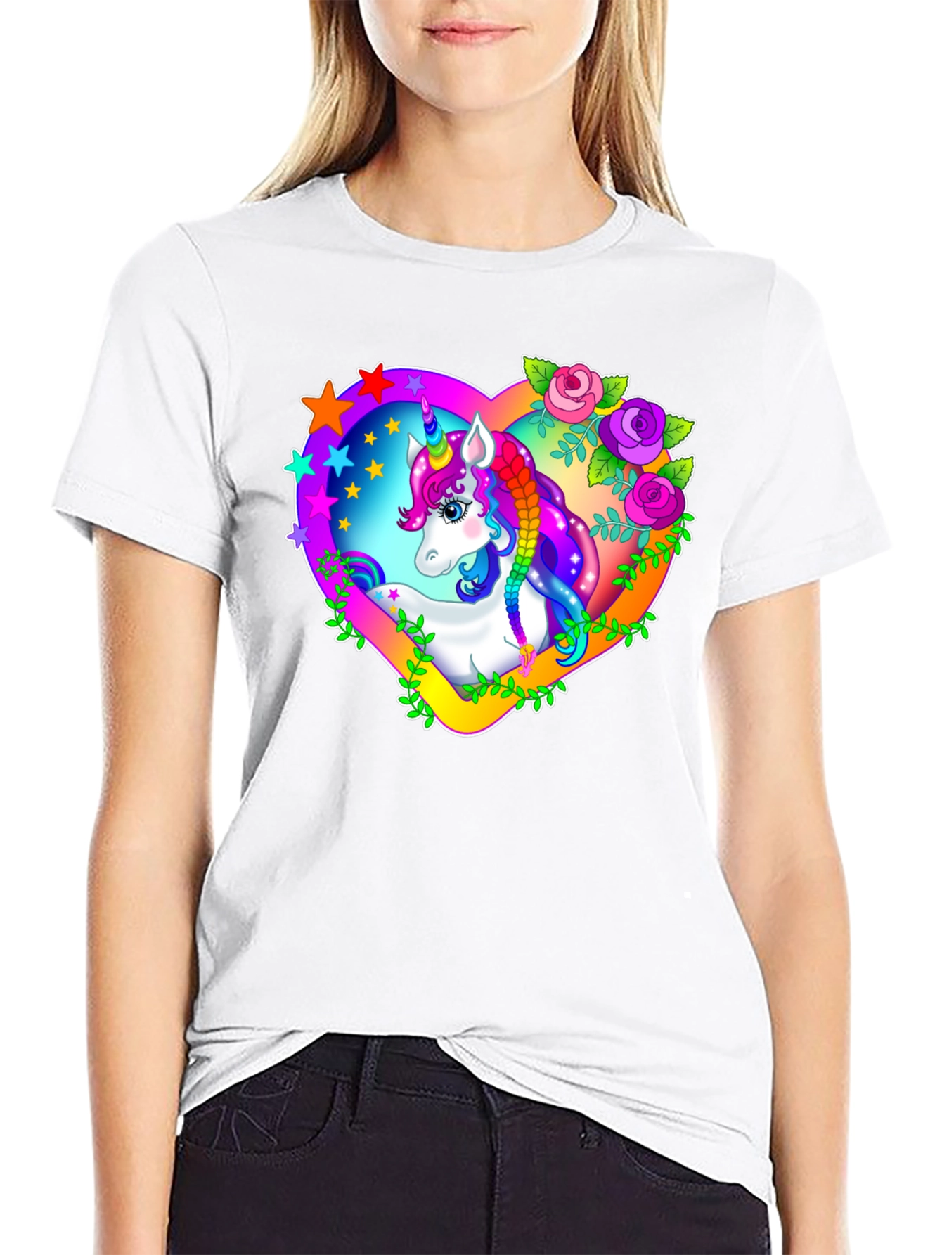 Unicorn Heart Graphic T-Shirt