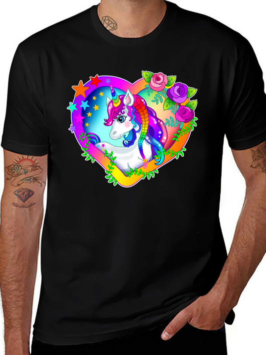 Unicorn Heart Graphic T-Shirt