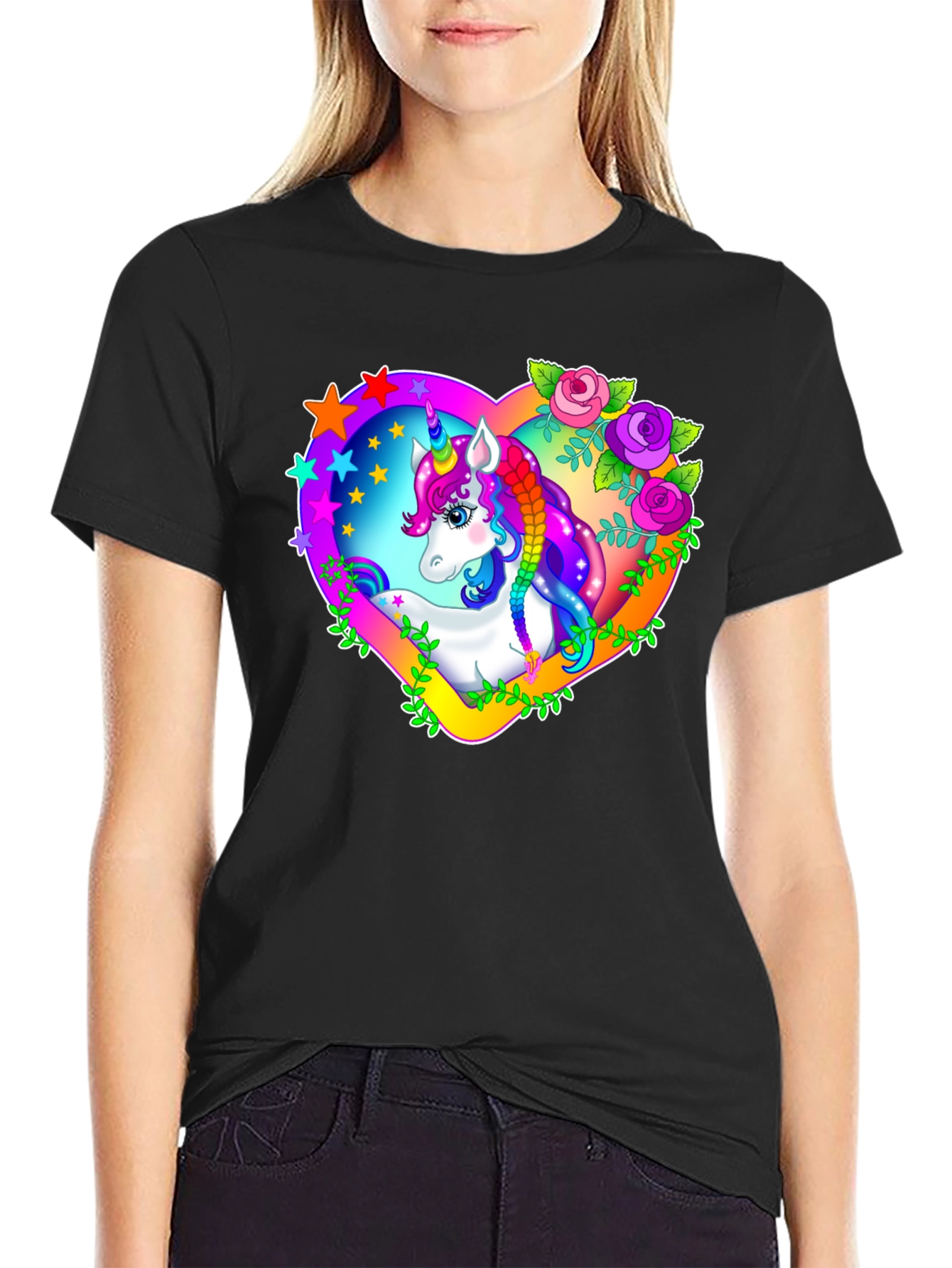 Unicorn Heart Graphic T-Shirt