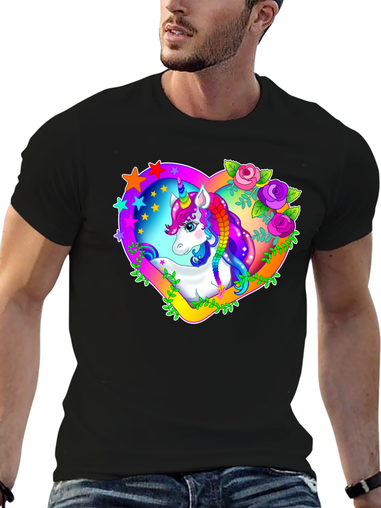 Unicorn Heart Graphic T-Shirt