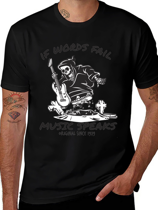 Grim Reaper Guitarist Graphic Tee
